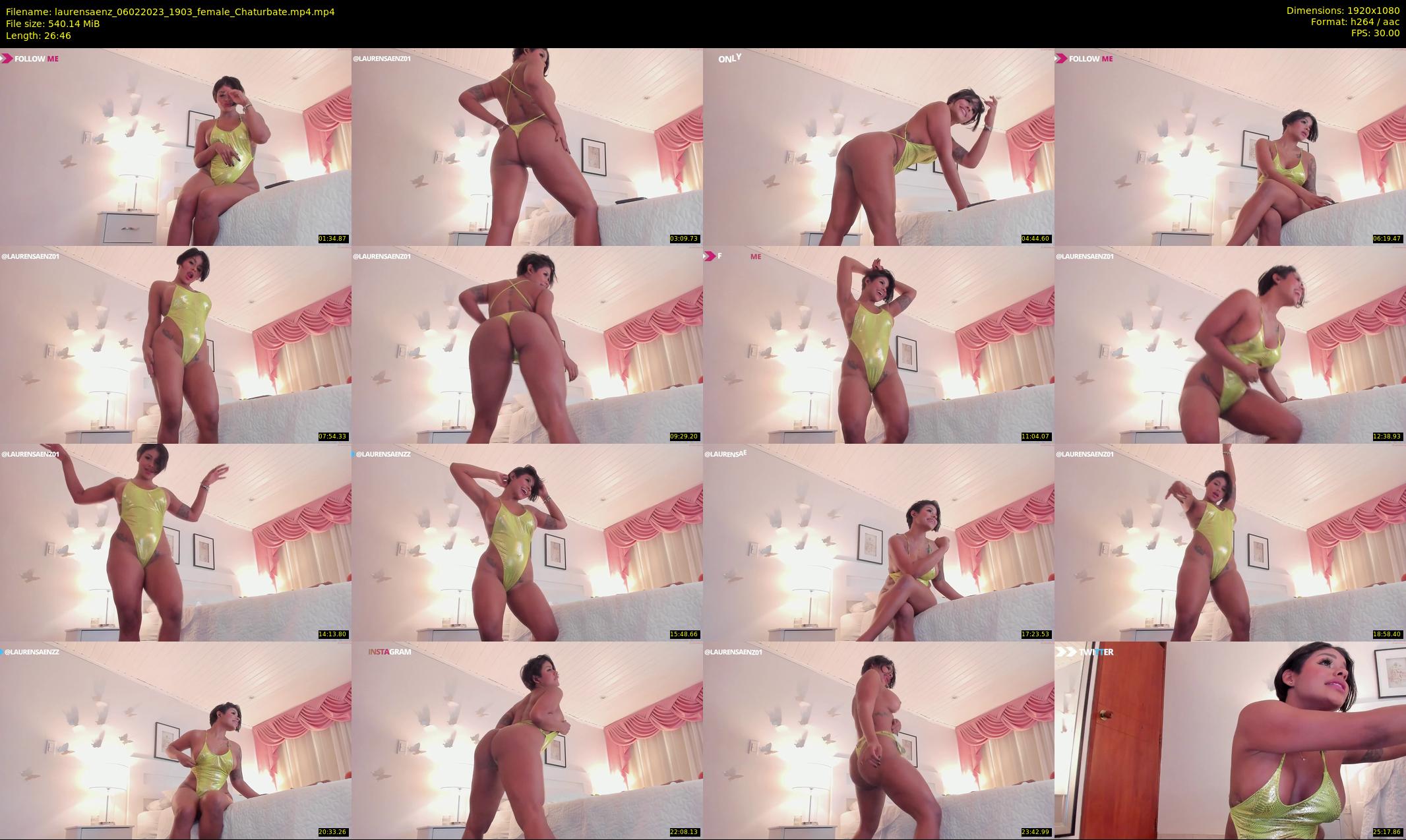 laurensaenz — 27 minute Chaturbate female cam show recording, 1080p, Feb 6, 2023