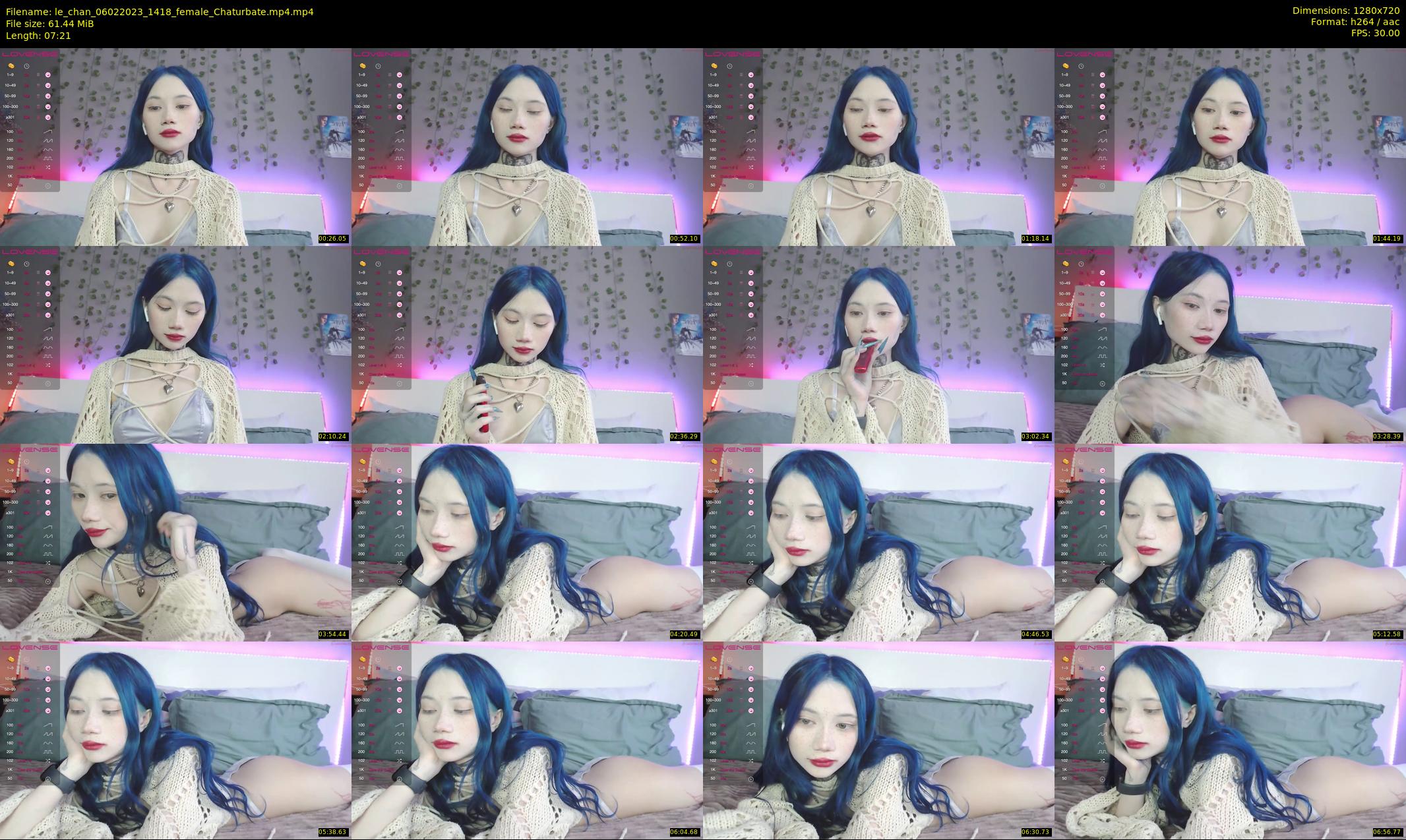le_chan — 8 minute Chaturbate female cam show recording, 720p, Feb 6, 2023
