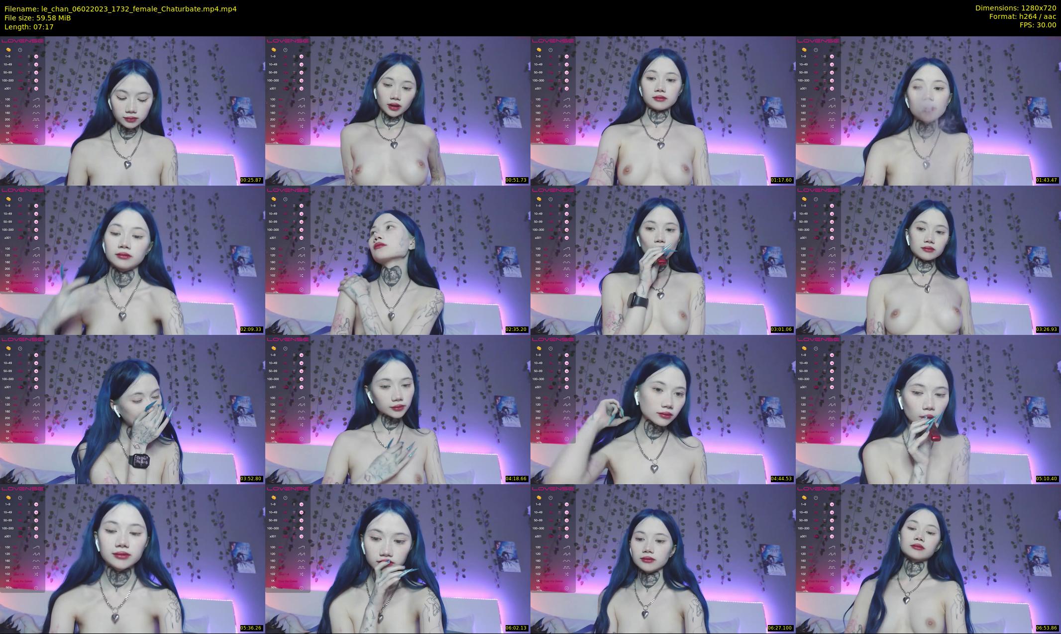 le_chan — 8 minute Chaturbate female cam show recording, 720p, Feb 6, 2023