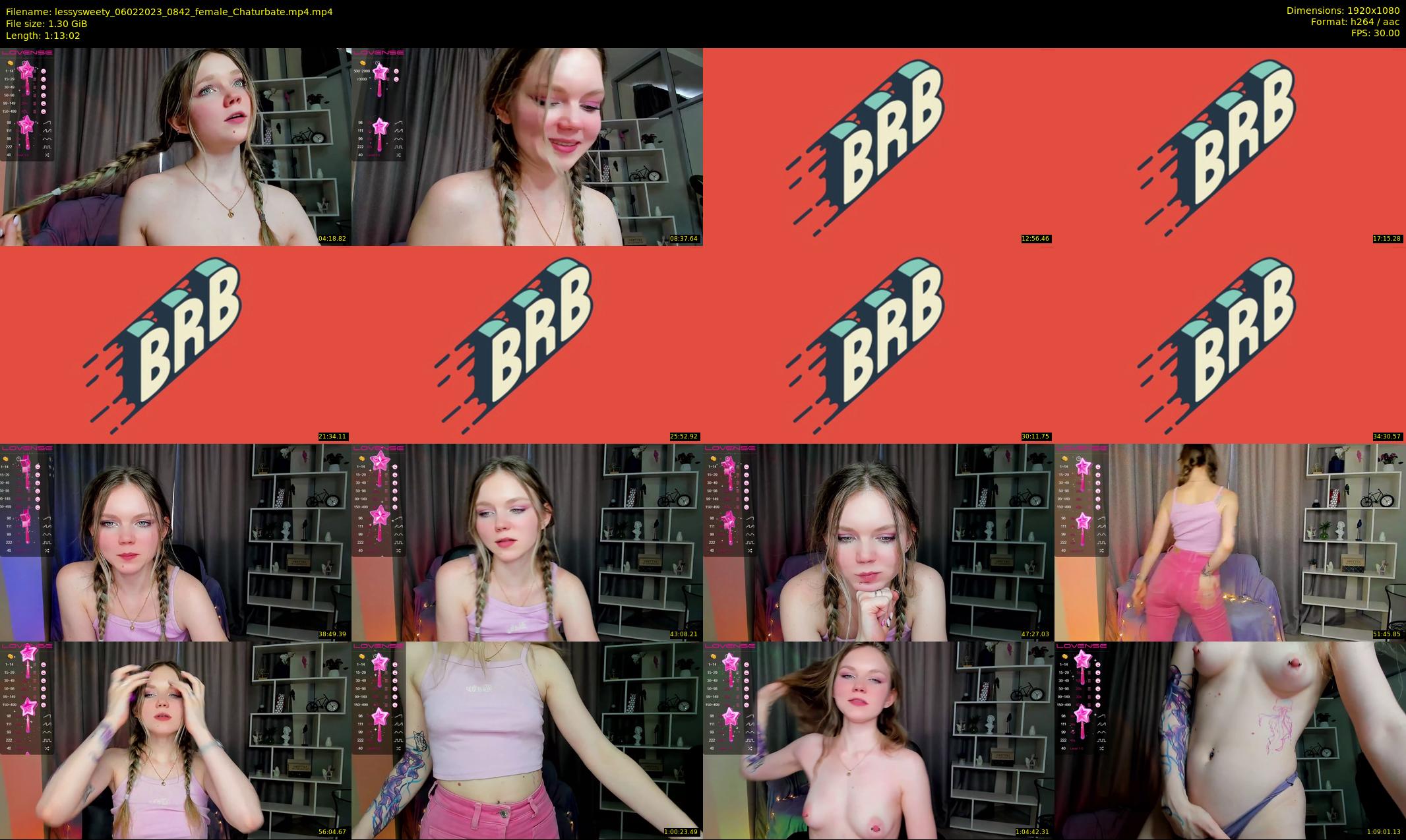 lessysweety — 74 minute Chaturbate female cam show recording, 1080p, Feb 6, 2023
