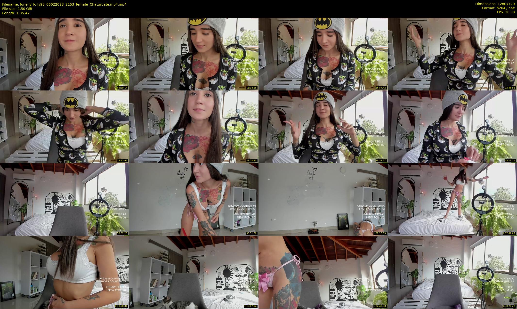 lonelly_lolly98 — 96 minute Chaturbate female cam show recording, 720p, Feb 6, 2023