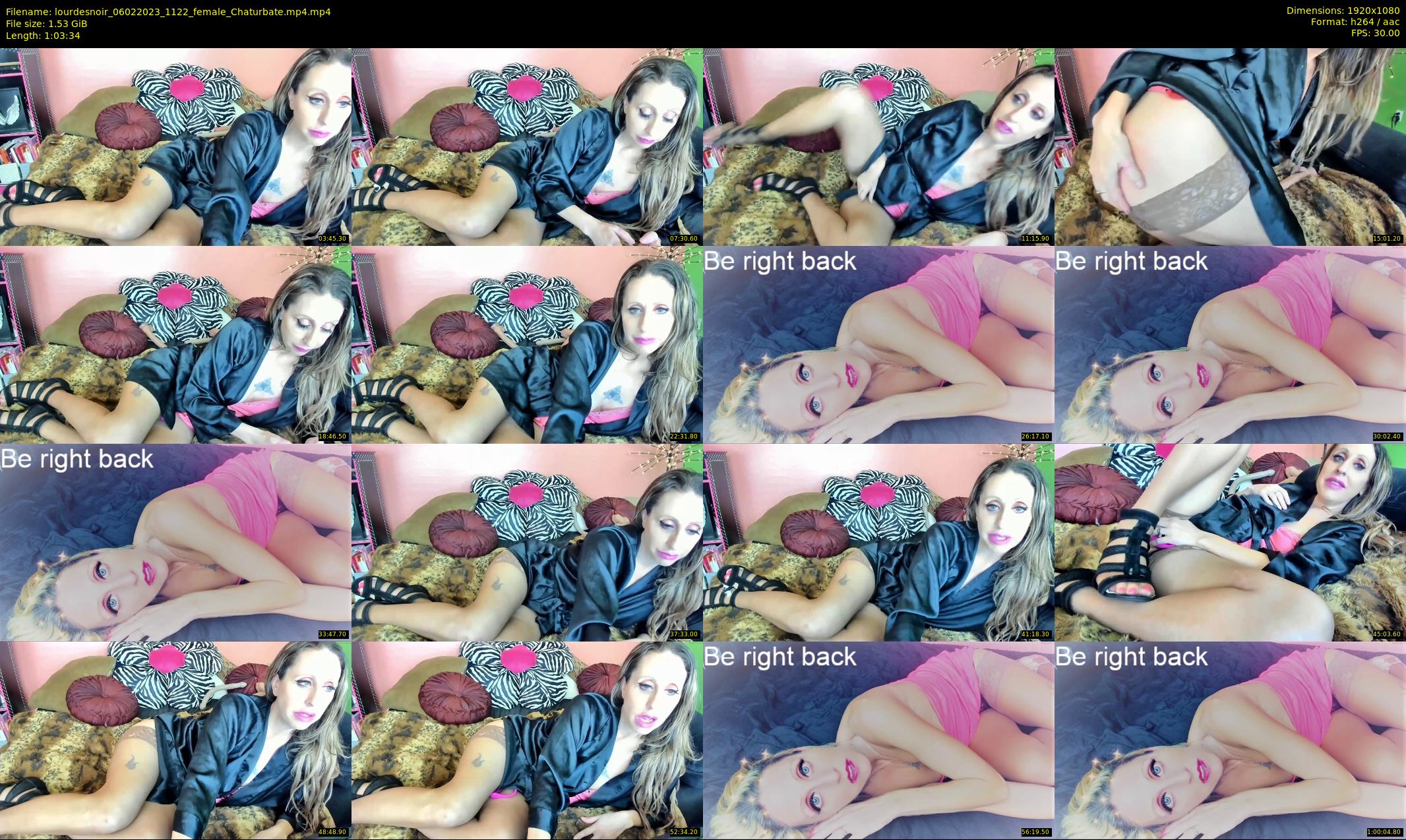 lourdesnoir — 64 minute Chaturbate female cam show recording, 1080p, Feb 6, 2023