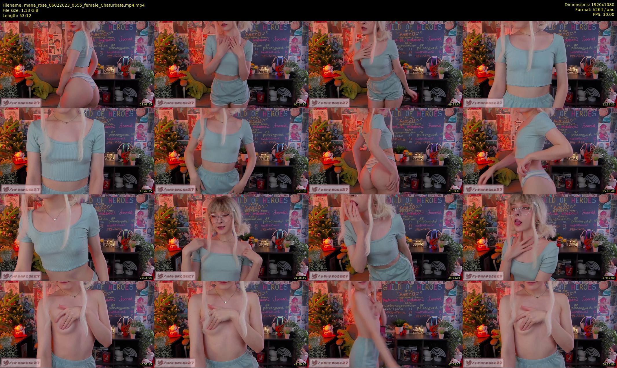 mana_rose — 54 minute Chaturbate female cam show recording, 1080p, Feb 6, 2023