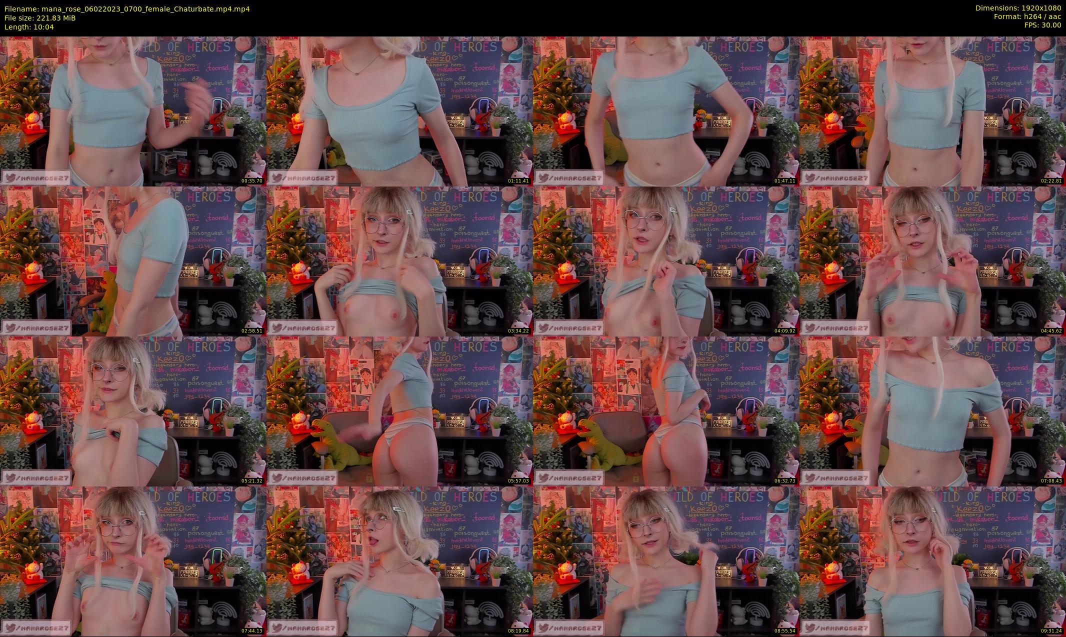 mana_rose — 11 minute Chaturbate female cam show recording, 1080p, Feb 6, 2023