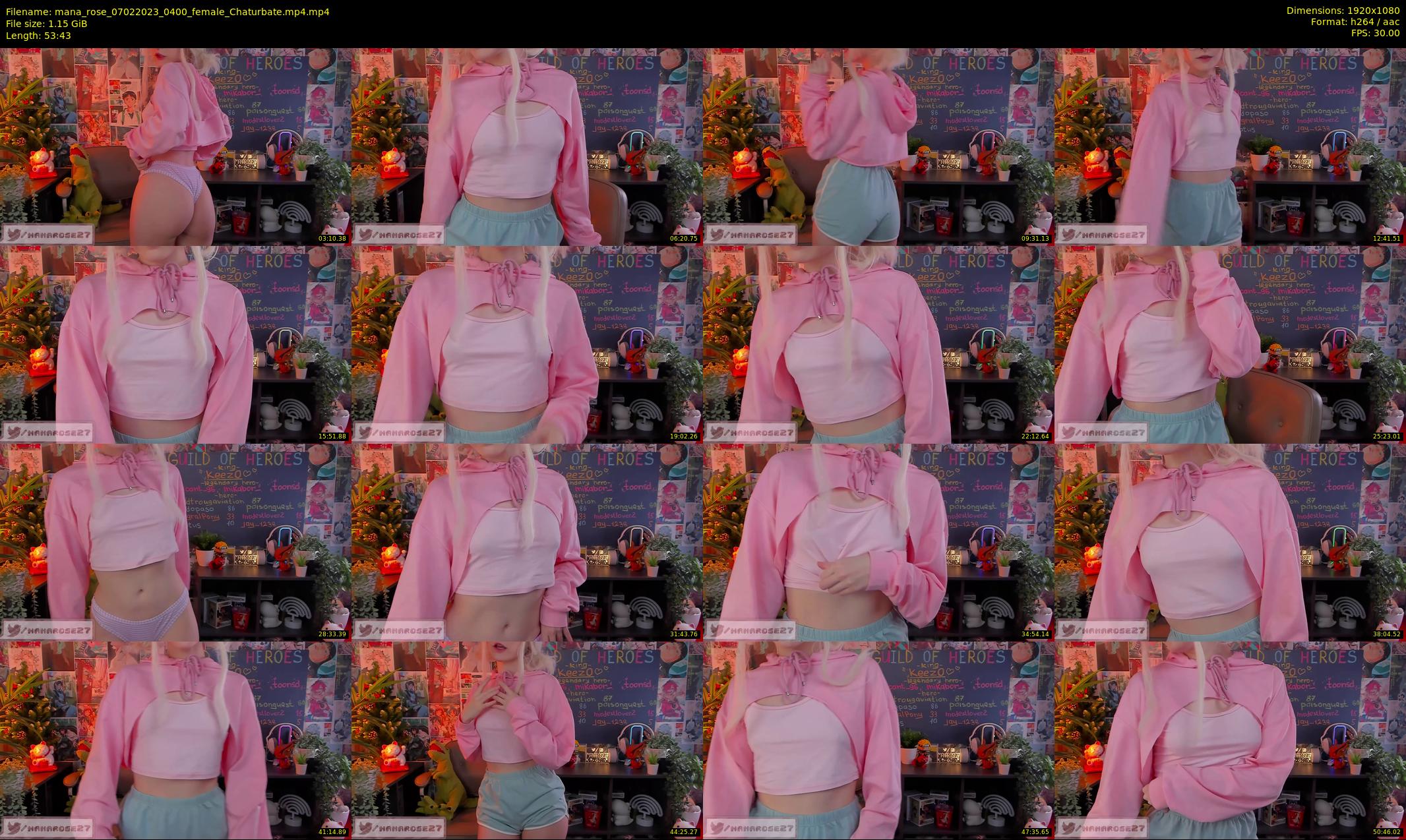 mana_rose — 54 minute Chaturbate female cam show recording, 1080p, Feb 7, 2023