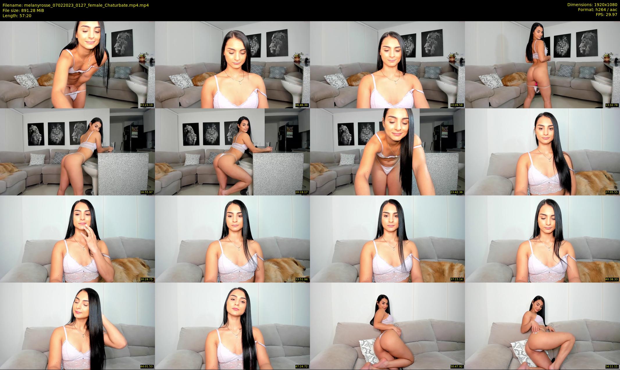 melanyrosse — 58 minute Chaturbate female cam show recording, 1080p, Feb 7, 2023