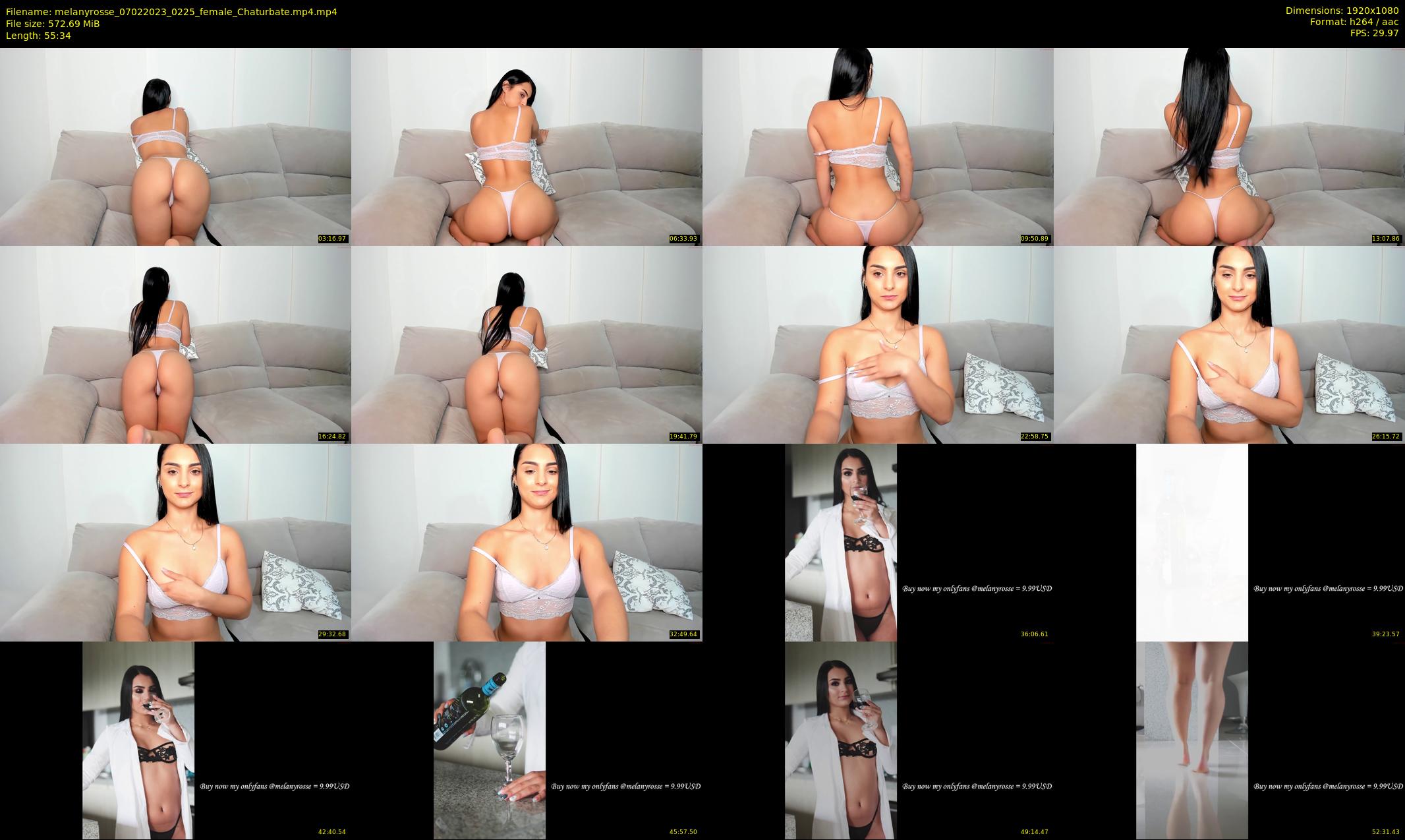 melanyrosse — 56 minute Chaturbate female cam show recording, 1080p, Feb 7, 2023