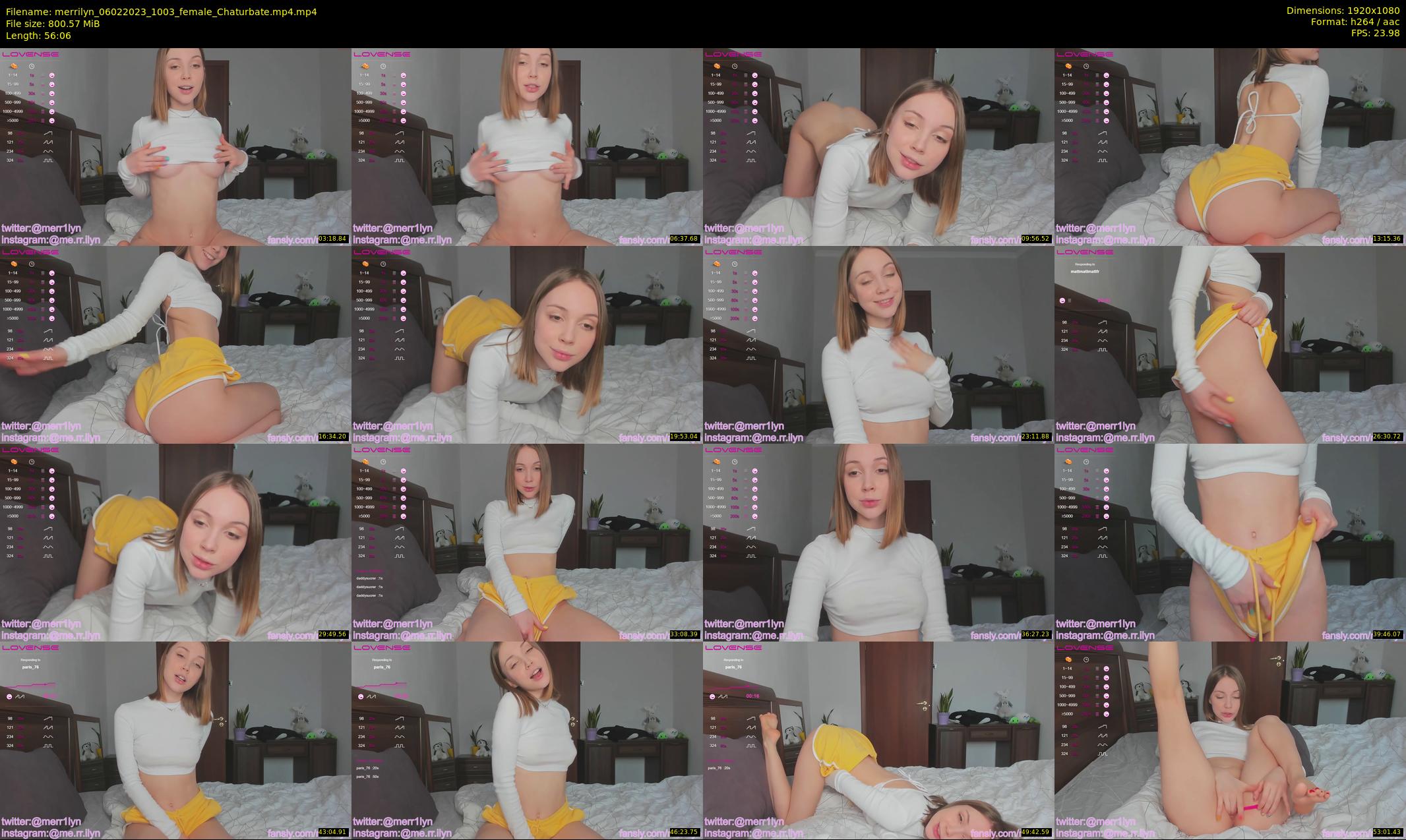 merrilyn — 57 minute Chaturbate female cam show recording, 1080p, Feb 6, 2023