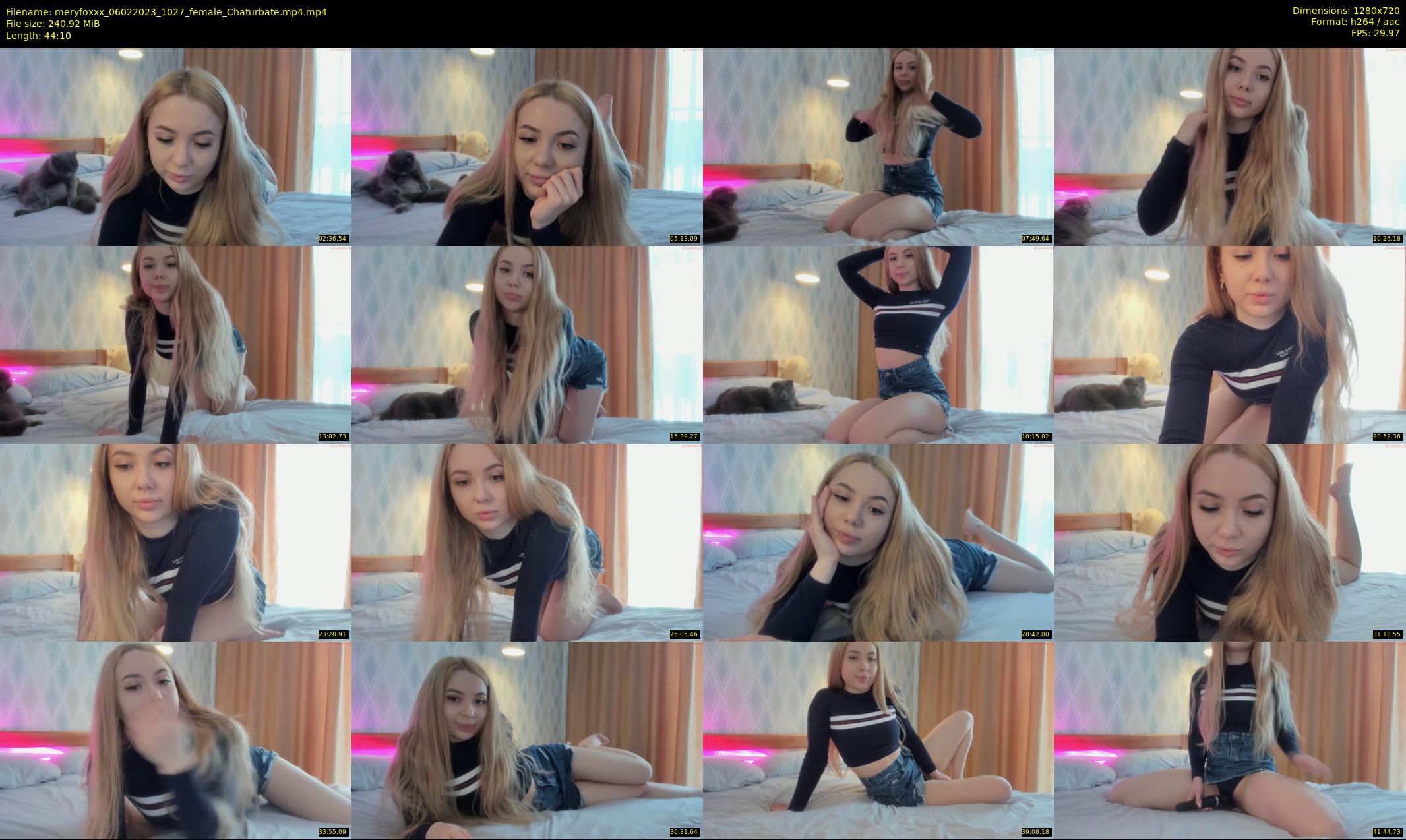 meryfoxxx — 45 minute Chaturbate female cam show recording, 720p, Feb 6, 2023