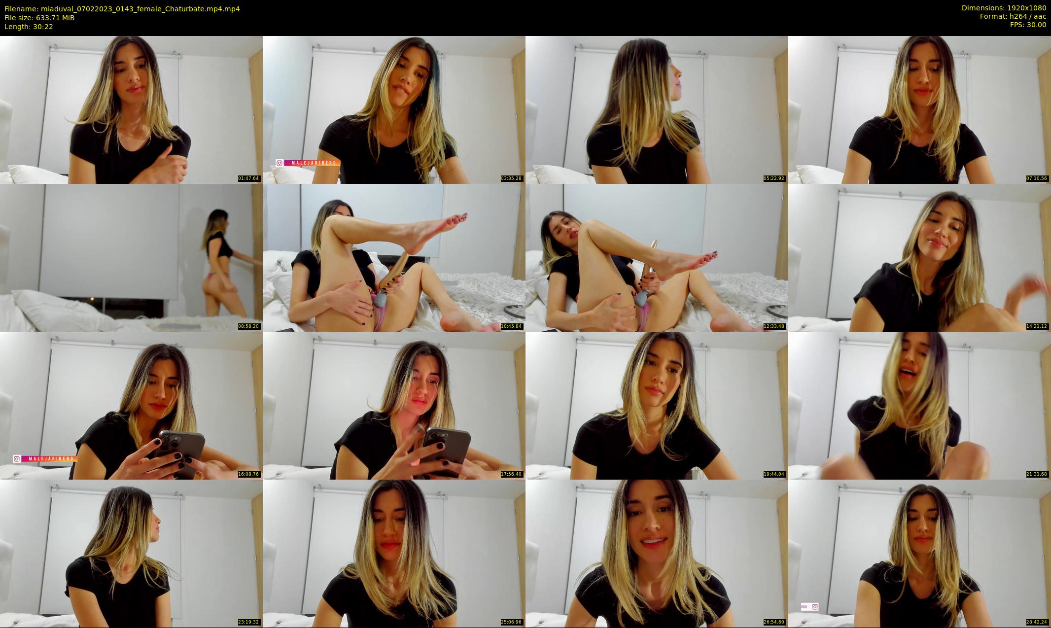miaduval — 31 minute Chaturbate female cam show recording, 1080p, Feb 7, 2023