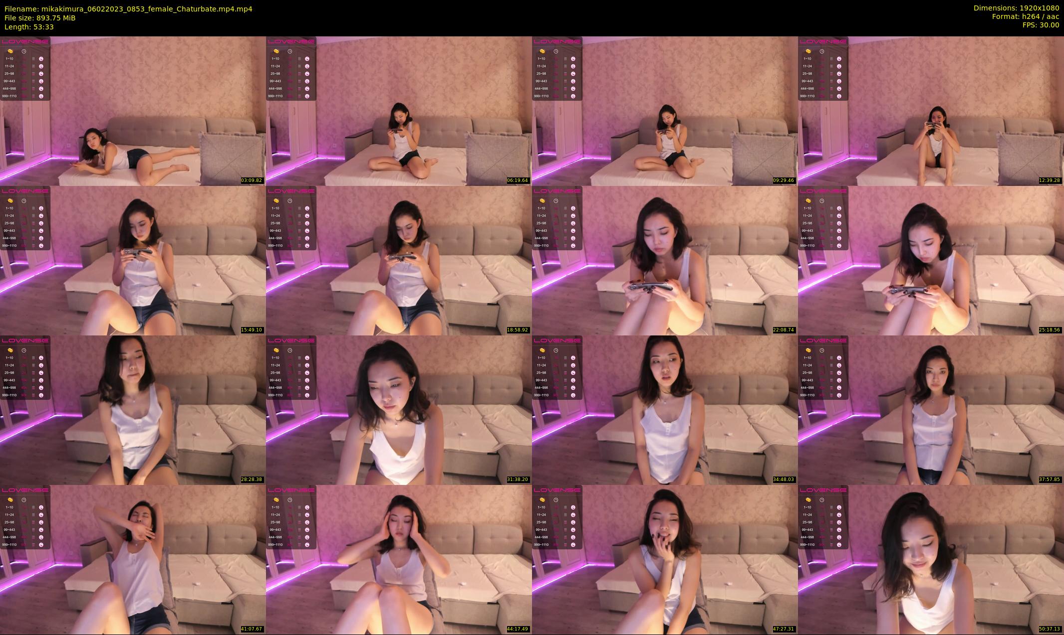 mikakimura — 54 minute Chaturbate female cam show recording, 1080p, Feb 6, 2023