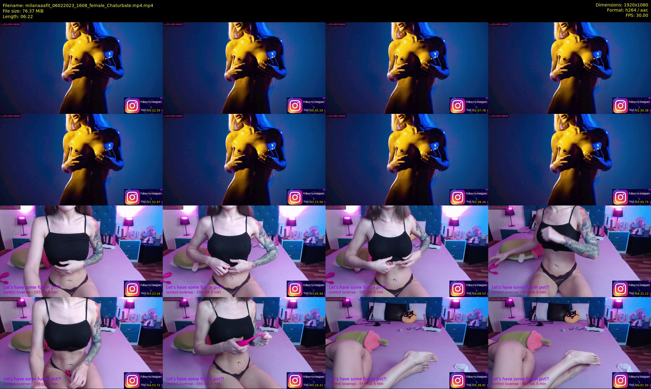 milanaaafit — 7 minute Chaturbate couple cam show recording, 1080p, Feb 6, 2023