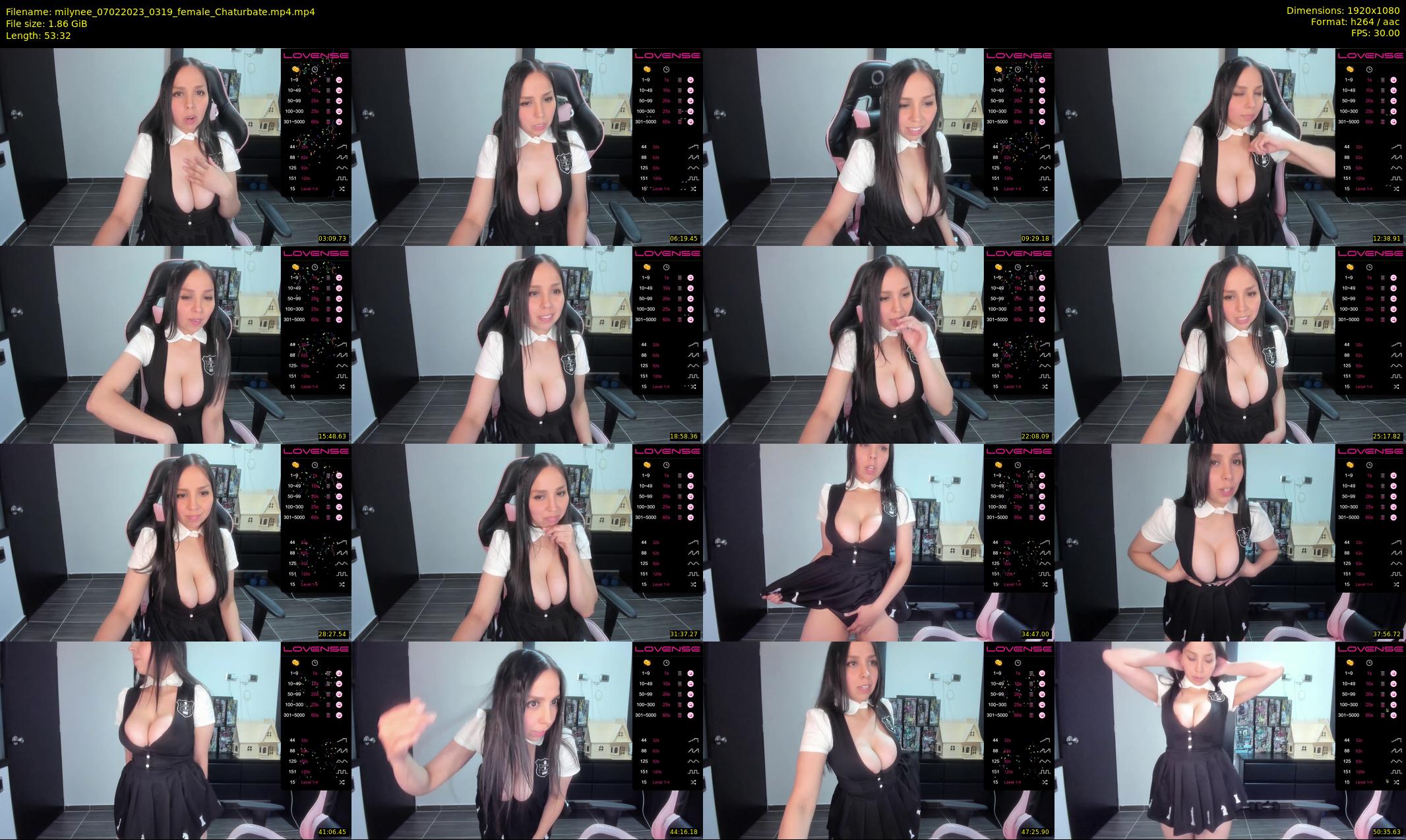 milynee — 54 minute Chaturbate female cam show recording, 1080p, Feb 7, 2023