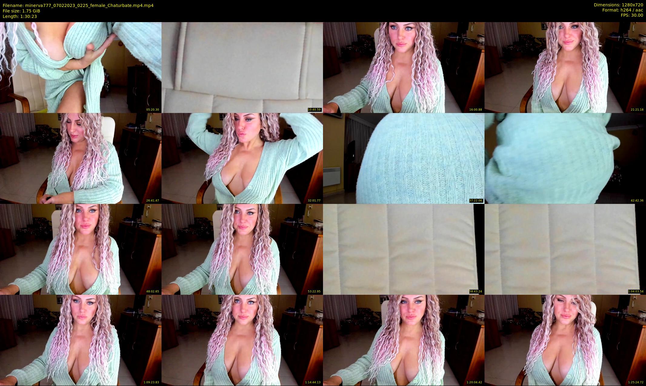 minerva777 — 91 minute Chaturbate female cam show recording, 720p, Feb 7, 2023