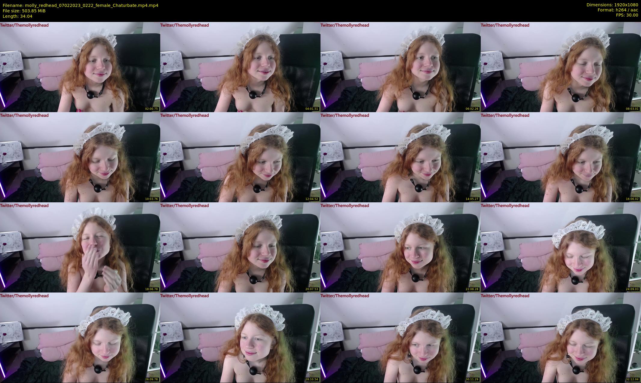 molly_redhead — 35 minute Chaturbate female cam show recording, 1080p, Feb 7, 2023