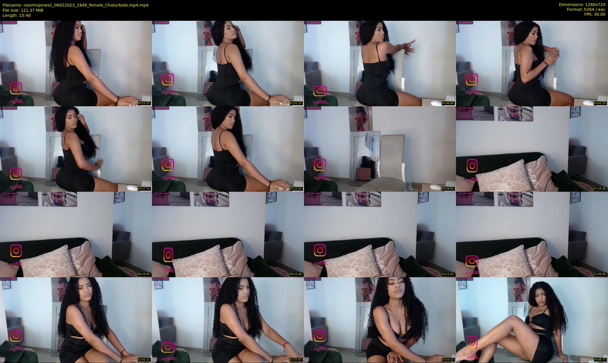 naomixjones1 — 16 minute Chaturbate female cam show recording, 720p, Feb 6, 2023