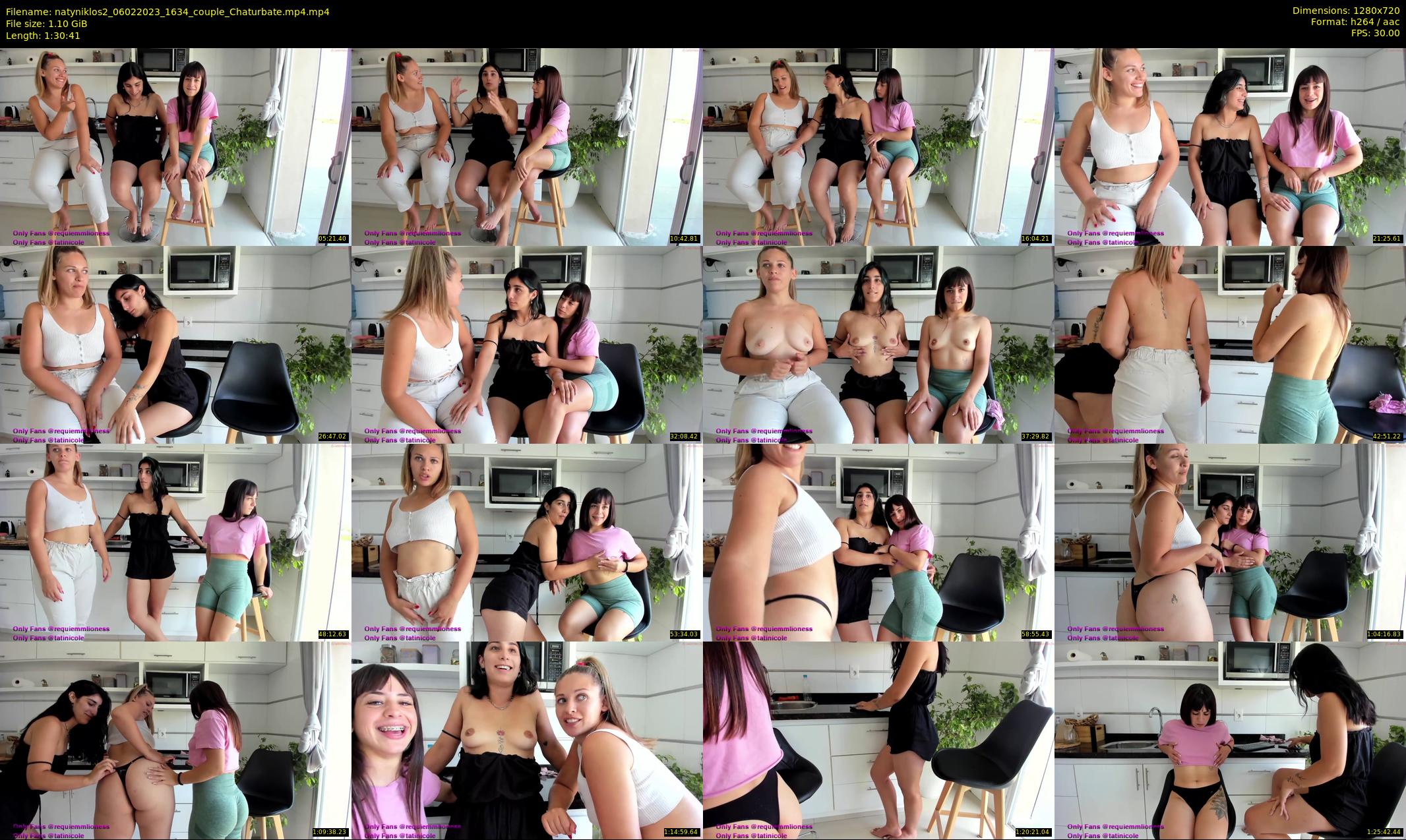 natyniklos2 — 91 minute Chaturbate couple cam show recording, 720p, Feb 6, 2023