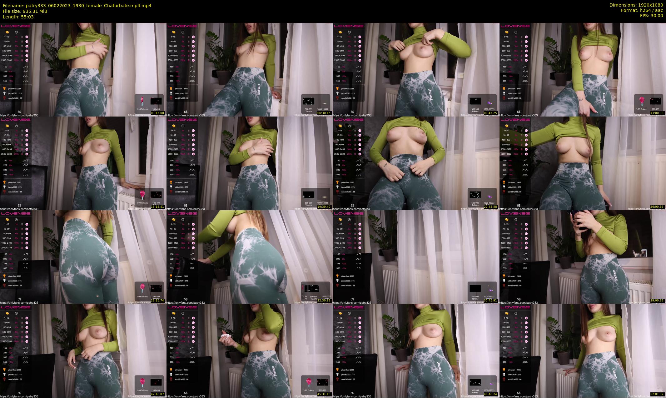 patry333 — 56 minute Chaturbate female cam show recording, 1080p, Feb 6, 2023