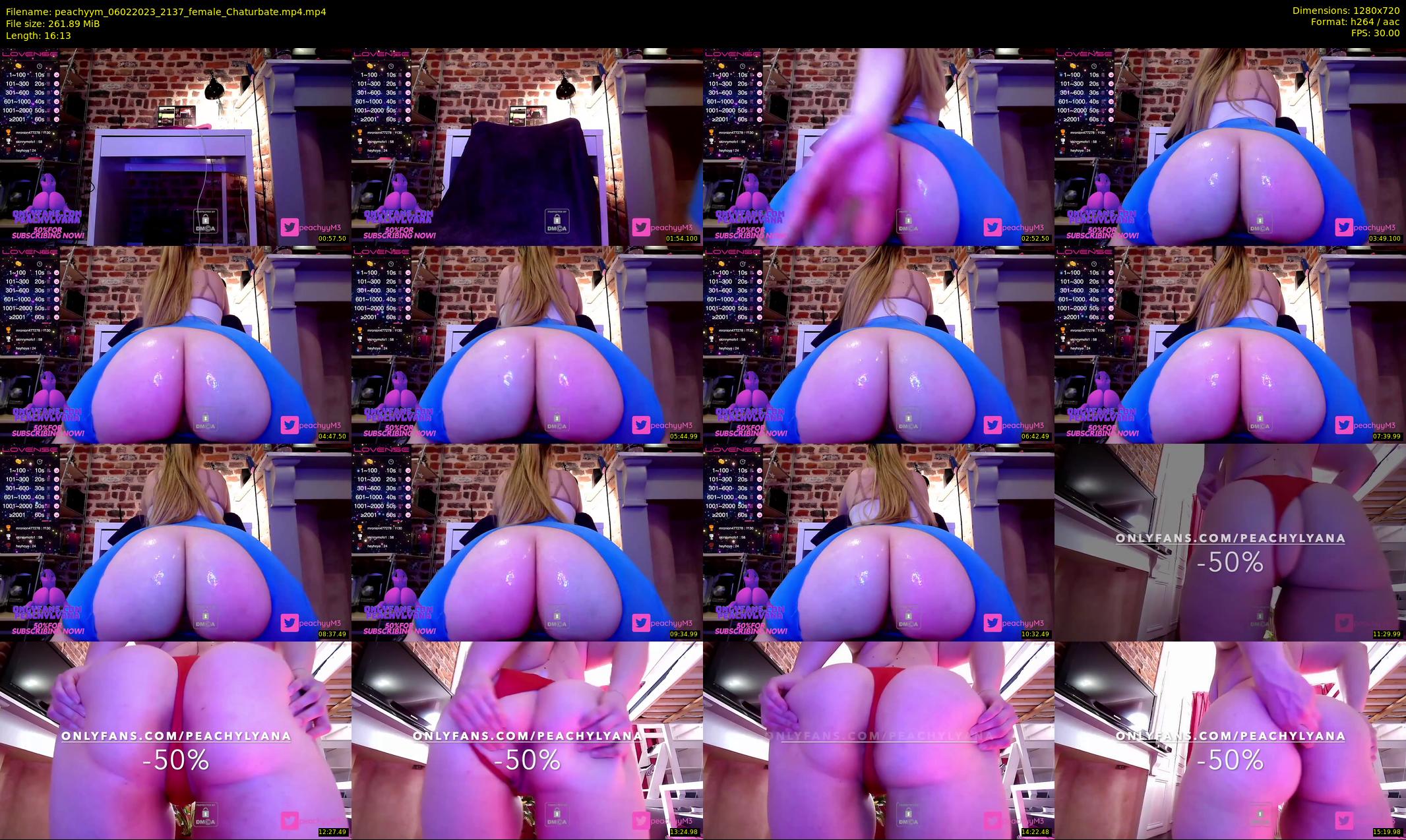peachyym — 17 minute Chaturbate female cam show recording, 720p, Feb 6, 2023