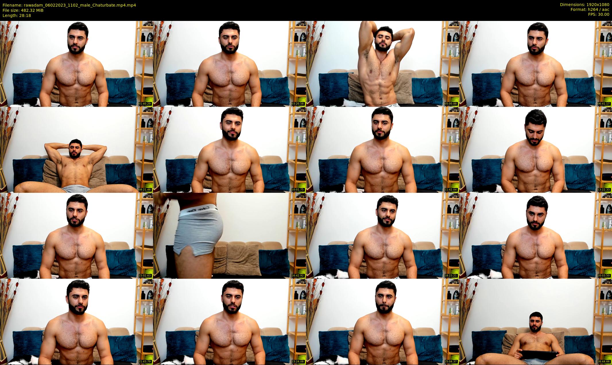rawadam — 29 minute Chaturbate male cam show recording, 1080p, Feb 6, 2023
