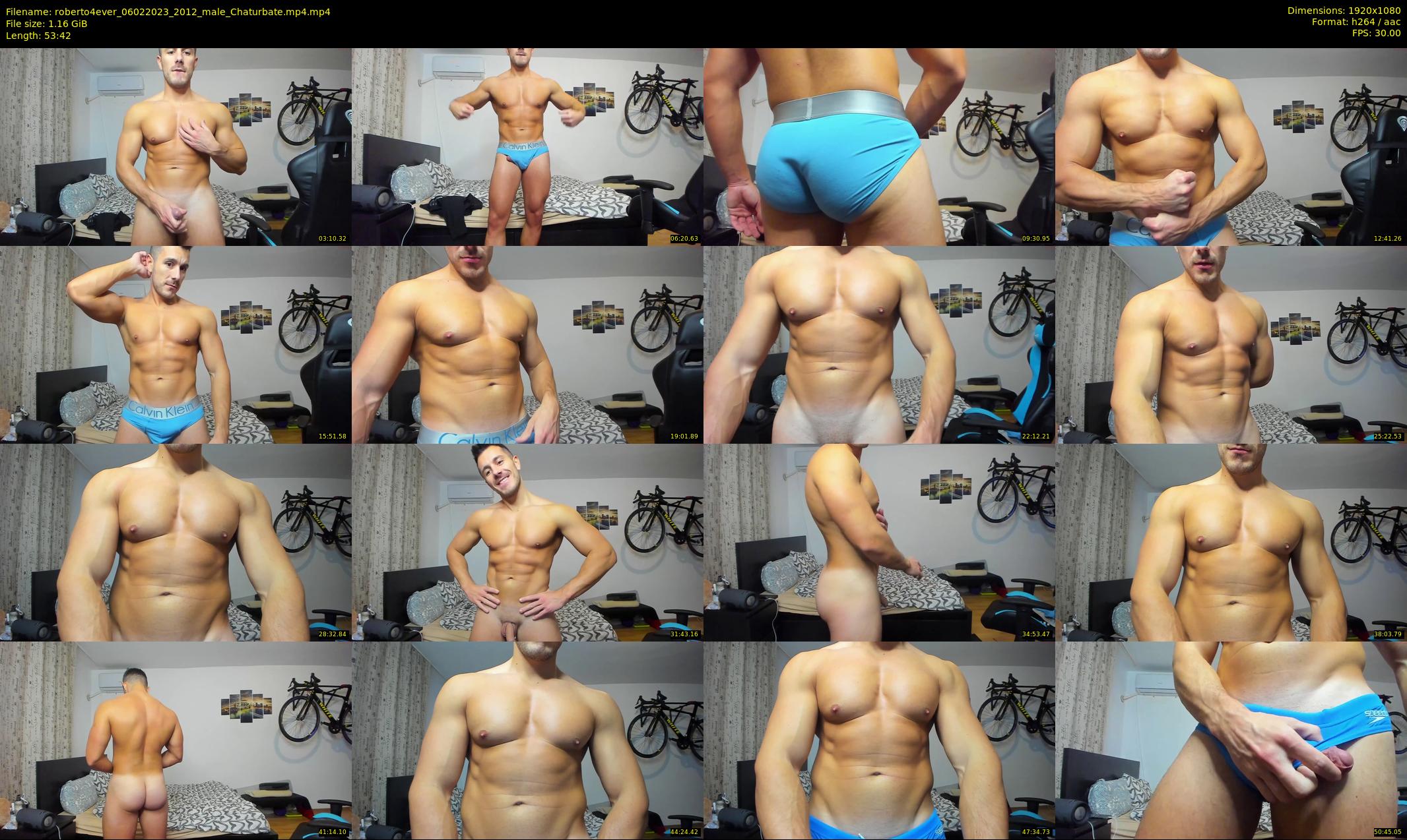 roberto4ever — 54 minute Chaturbate male cam show recording, 1080p, Feb 6, 2023