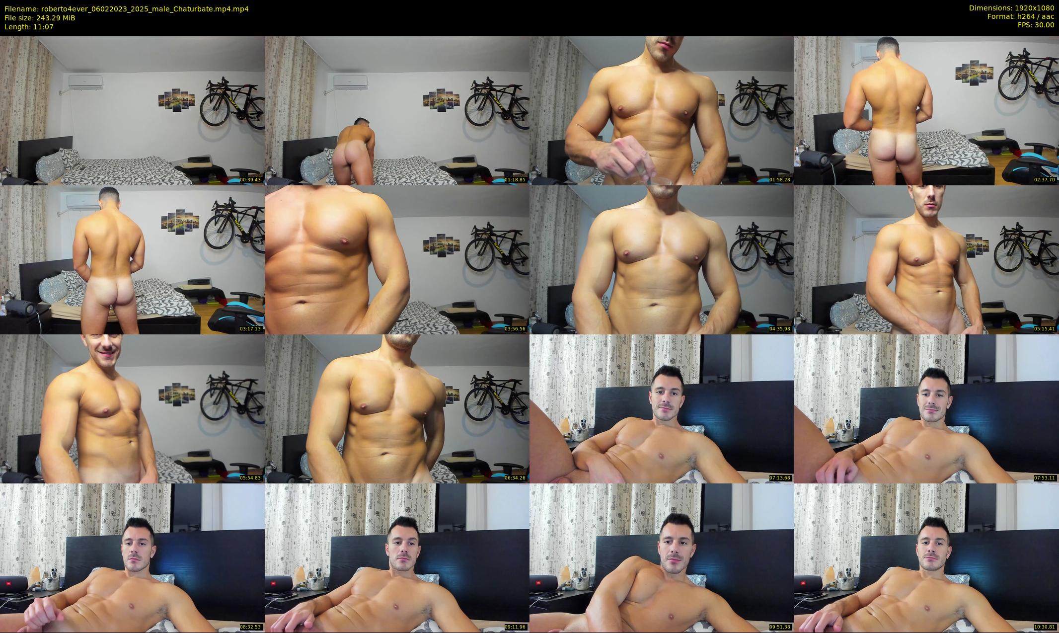 roberto4ever — 12 minute Chaturbate male cam show recording, 1080p, Feb 6, 2023