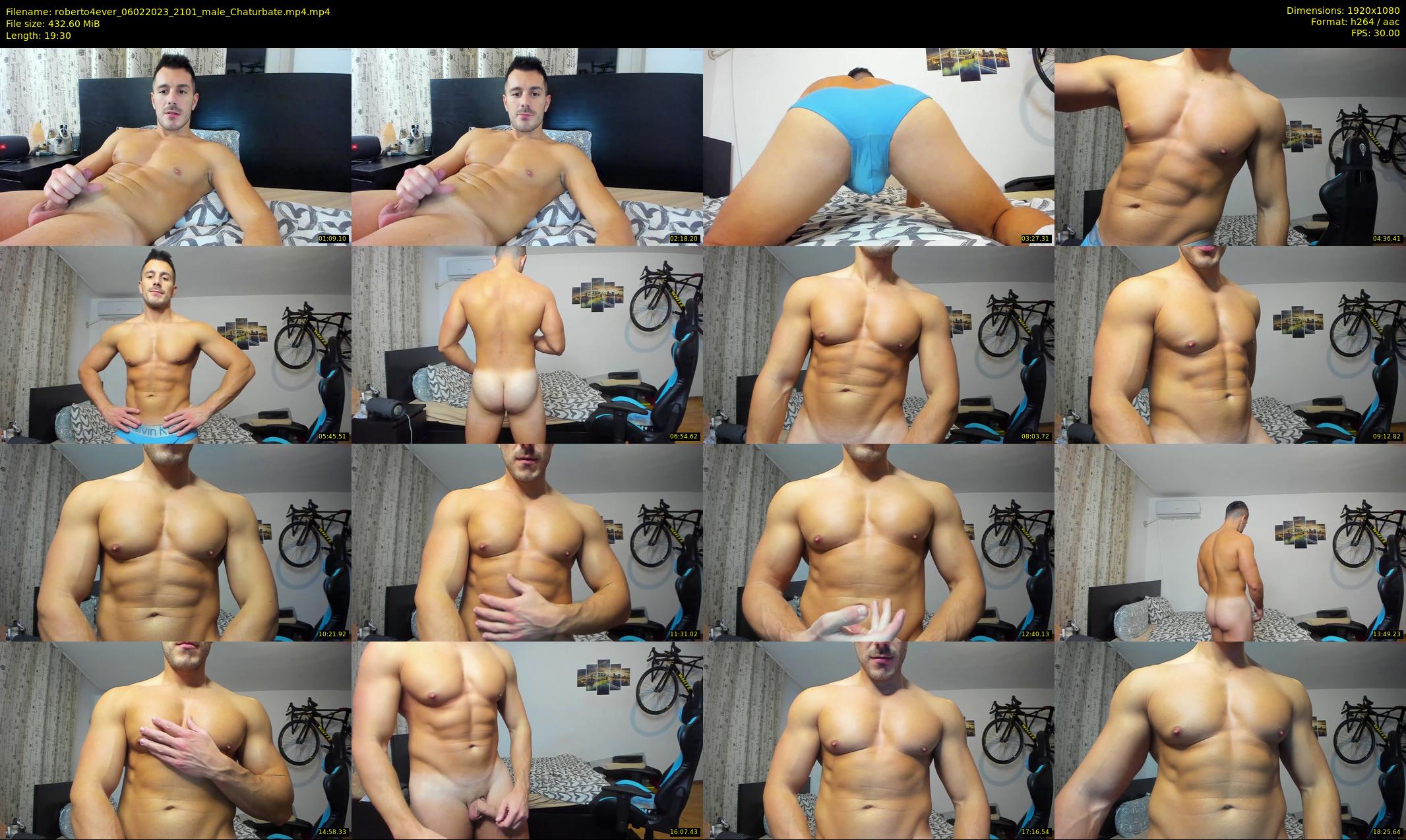 roberto4ever — 20 minute Chaturbate male cam show recording, 1080p, Feb 6, 2023