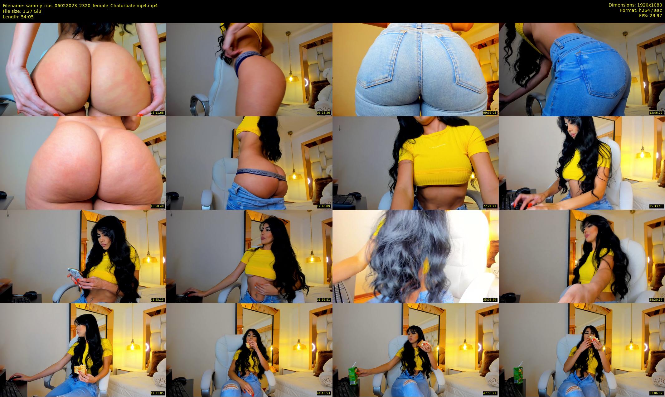 sammy_rios — 55 minute Chaturbate female cam show recording, 1080p, Feb 6, 2023