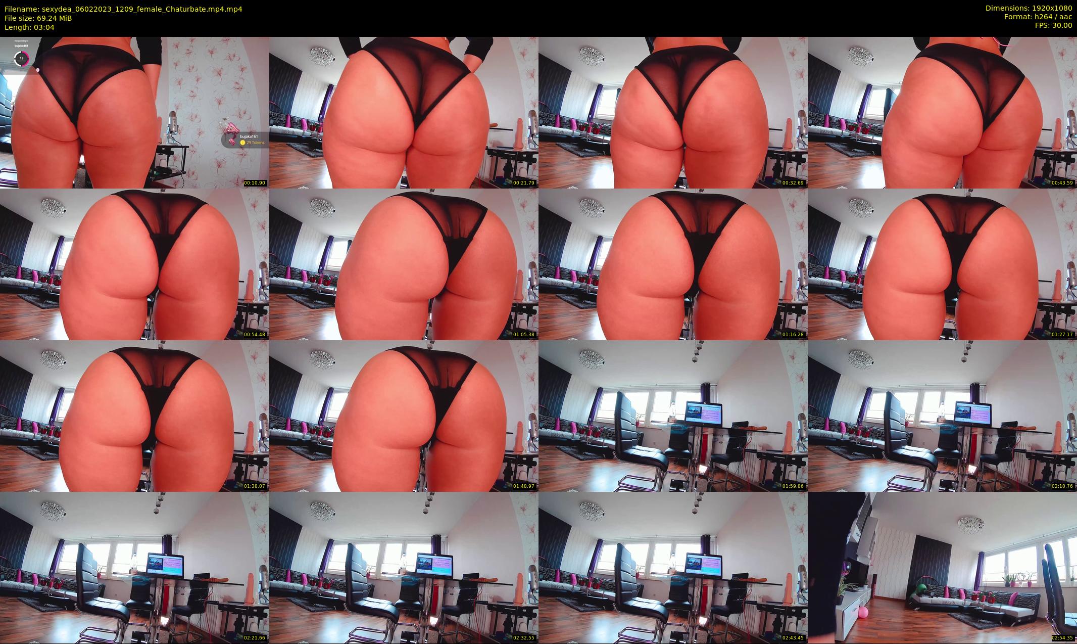 sexydea — 4 minute Chaturbate female cam show recording, 1080p, Feb 6, 2023