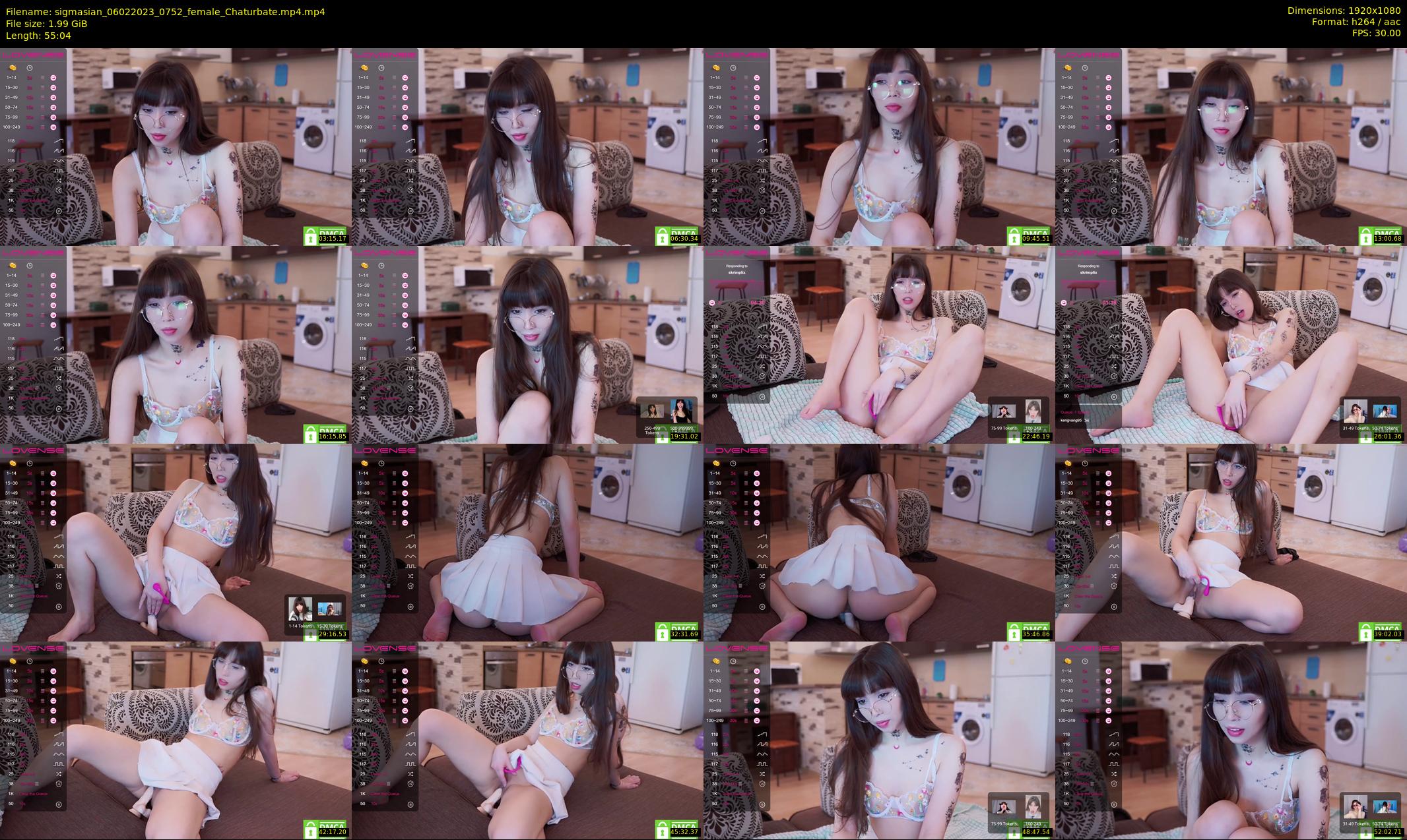 sigmasian — 56 minute Chaturbate female cam show recording, 1080p, Feb 6, 2023