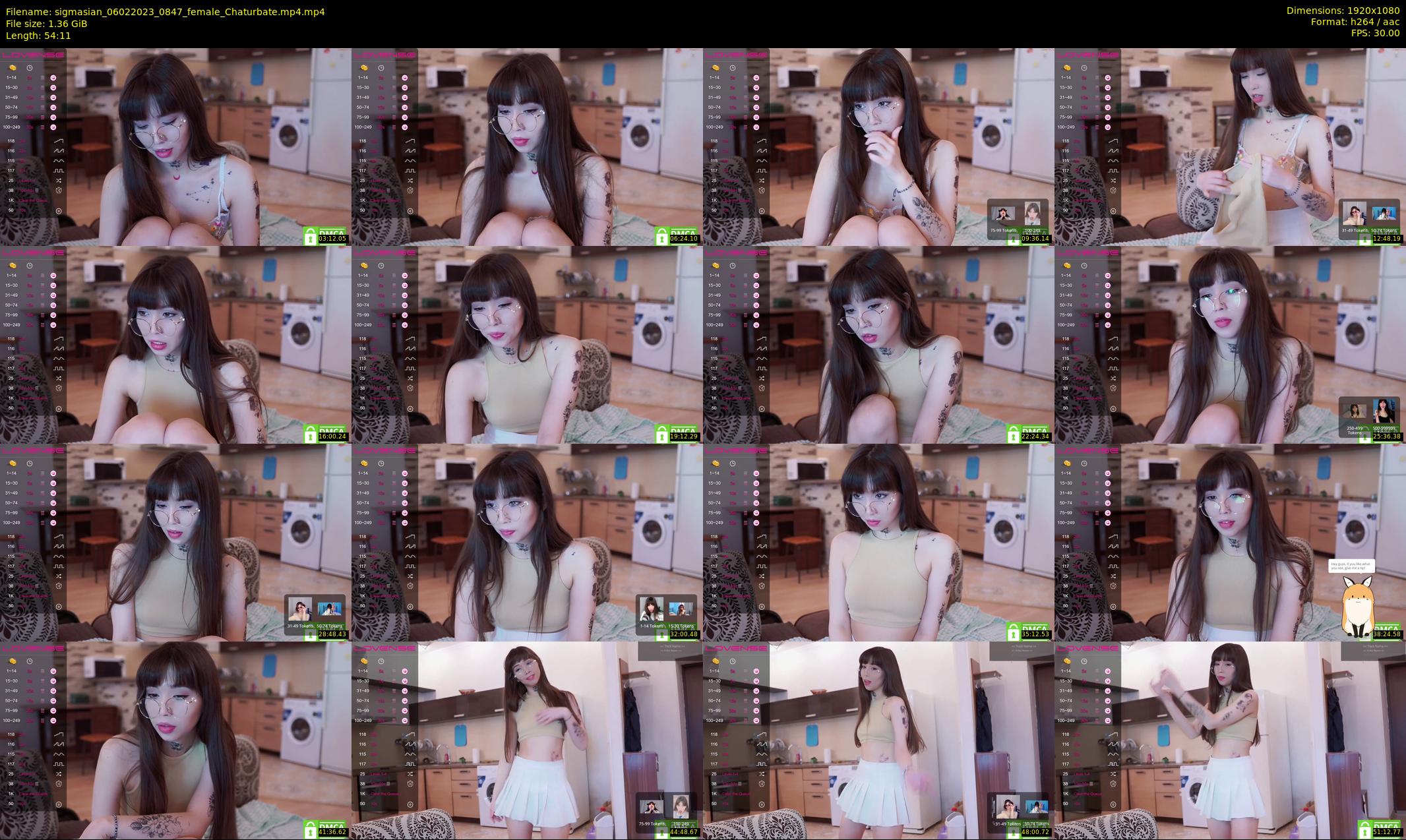 sigmasian — 55 minute Chaturbate female cam show recording, 1080p, Feb 6, 2023