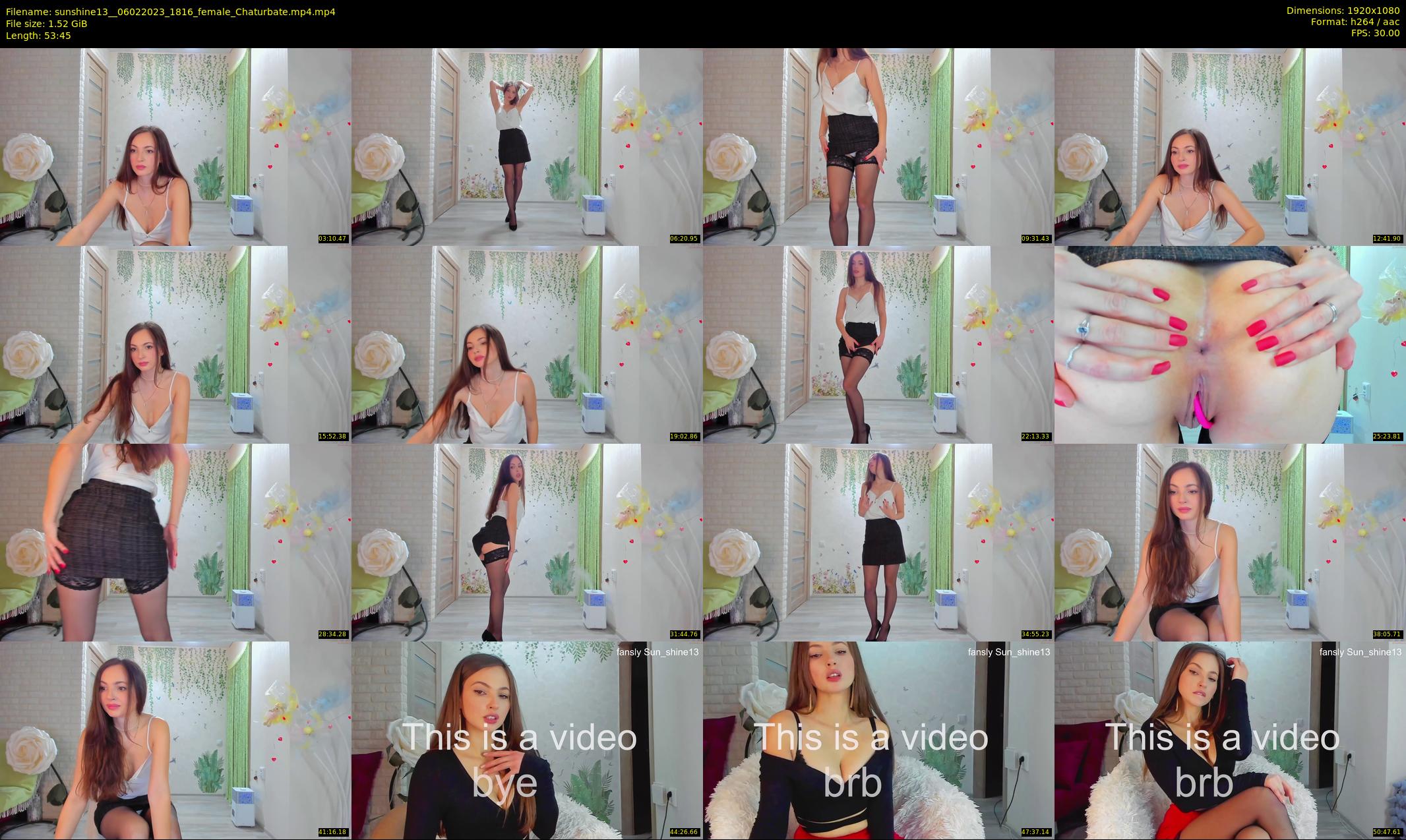 sunshine13_ — 54 minute Chaturbate female cam show recording, 1080p, Feb 6, 2023