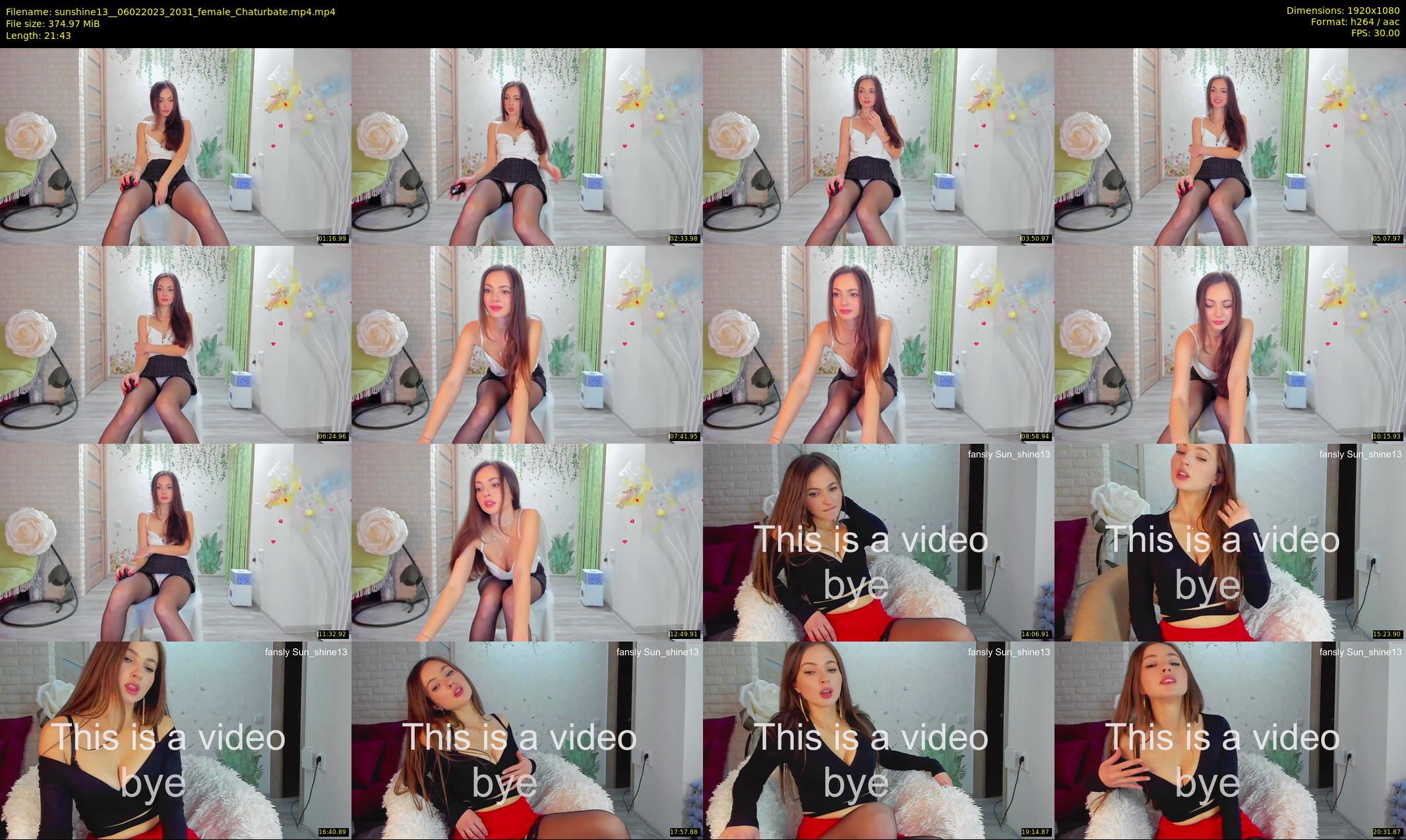 sunshine13_ — 22 minute Chaturbate female cam show recording, 1080p, Feb 6, 2023