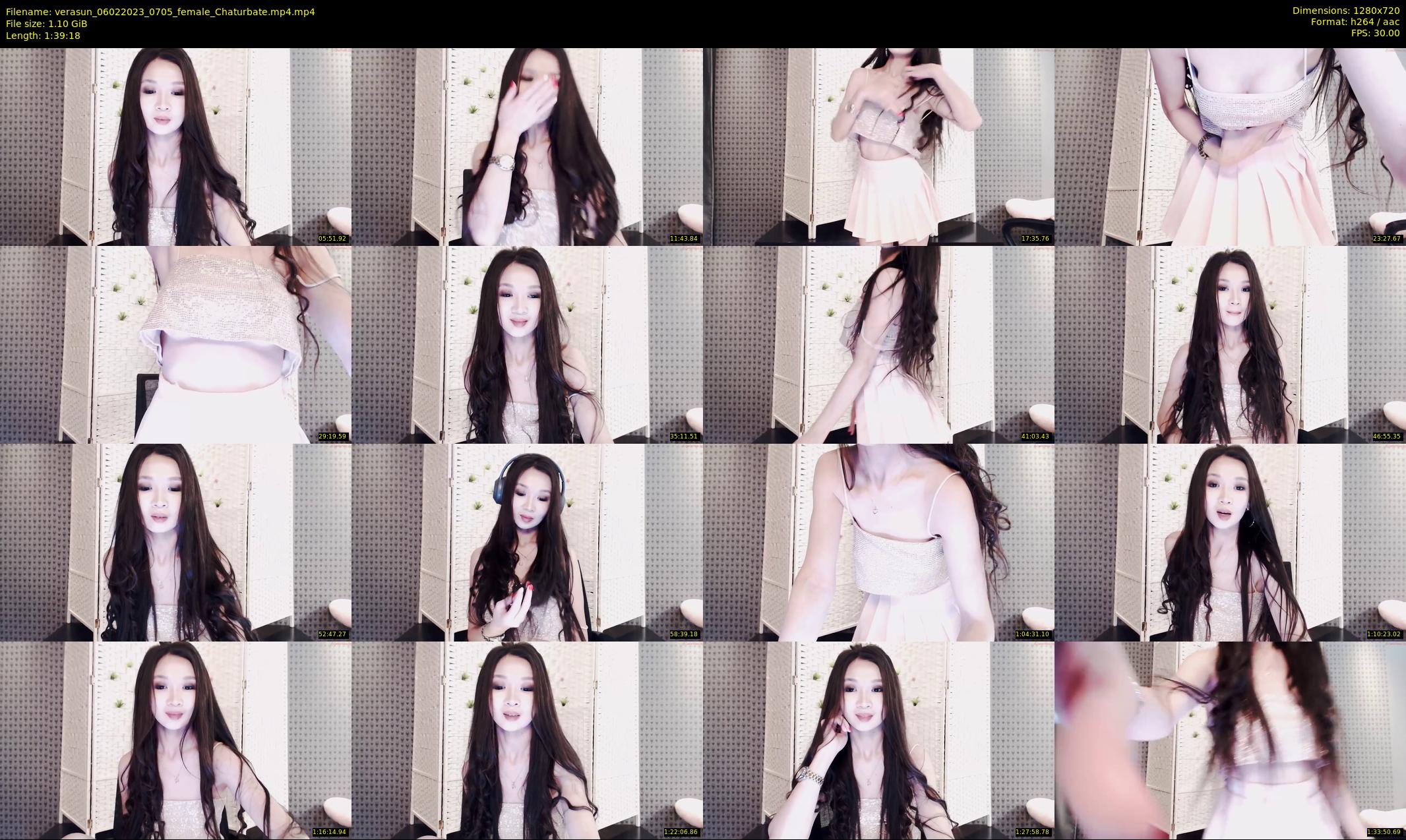 verasun — 100 minute Chaturbate female cam show recording, 720p, Feb 6, 2023