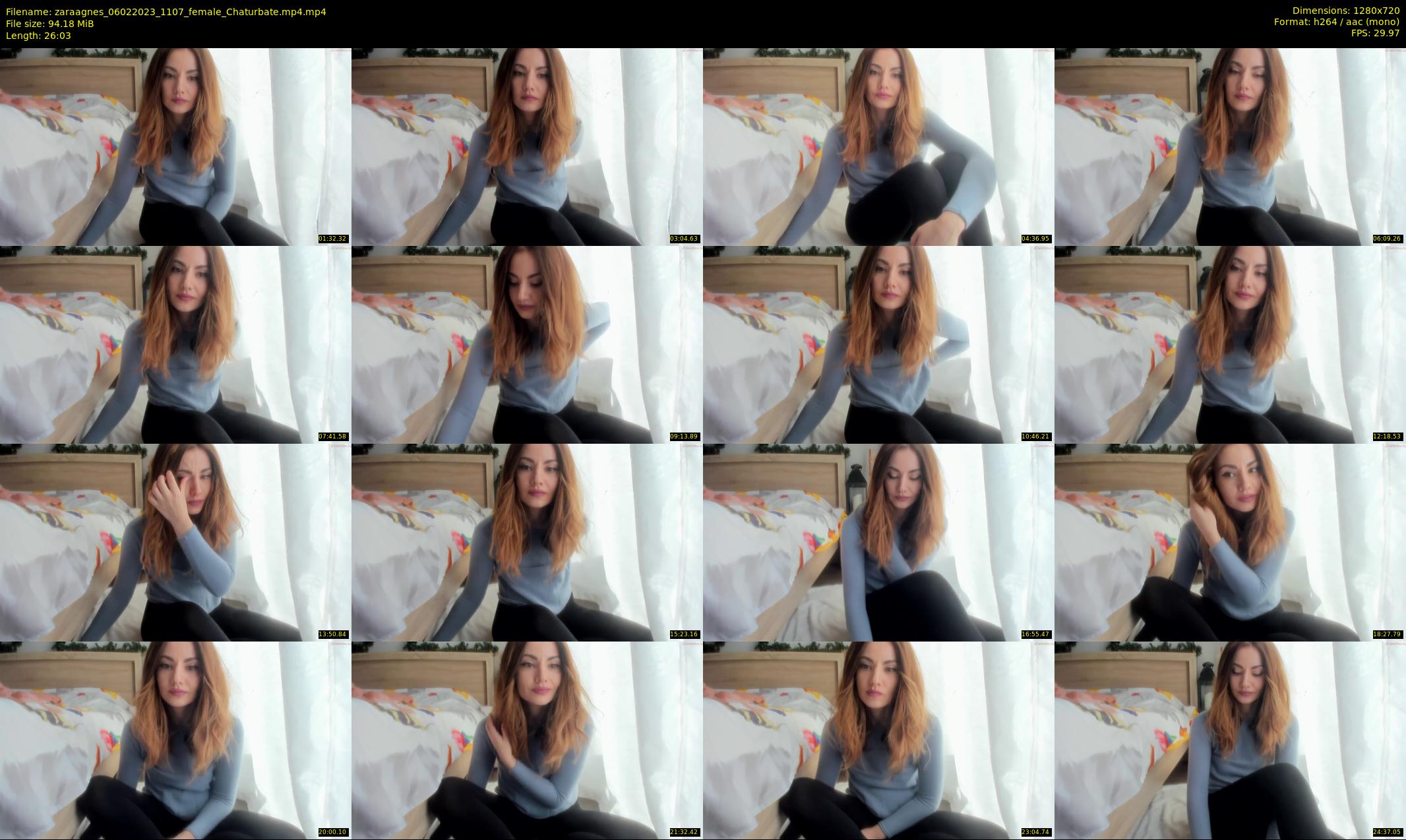 zaraagnes — 27 minute Chaturbate female cam show recording, 720p, Feb 6, 2023