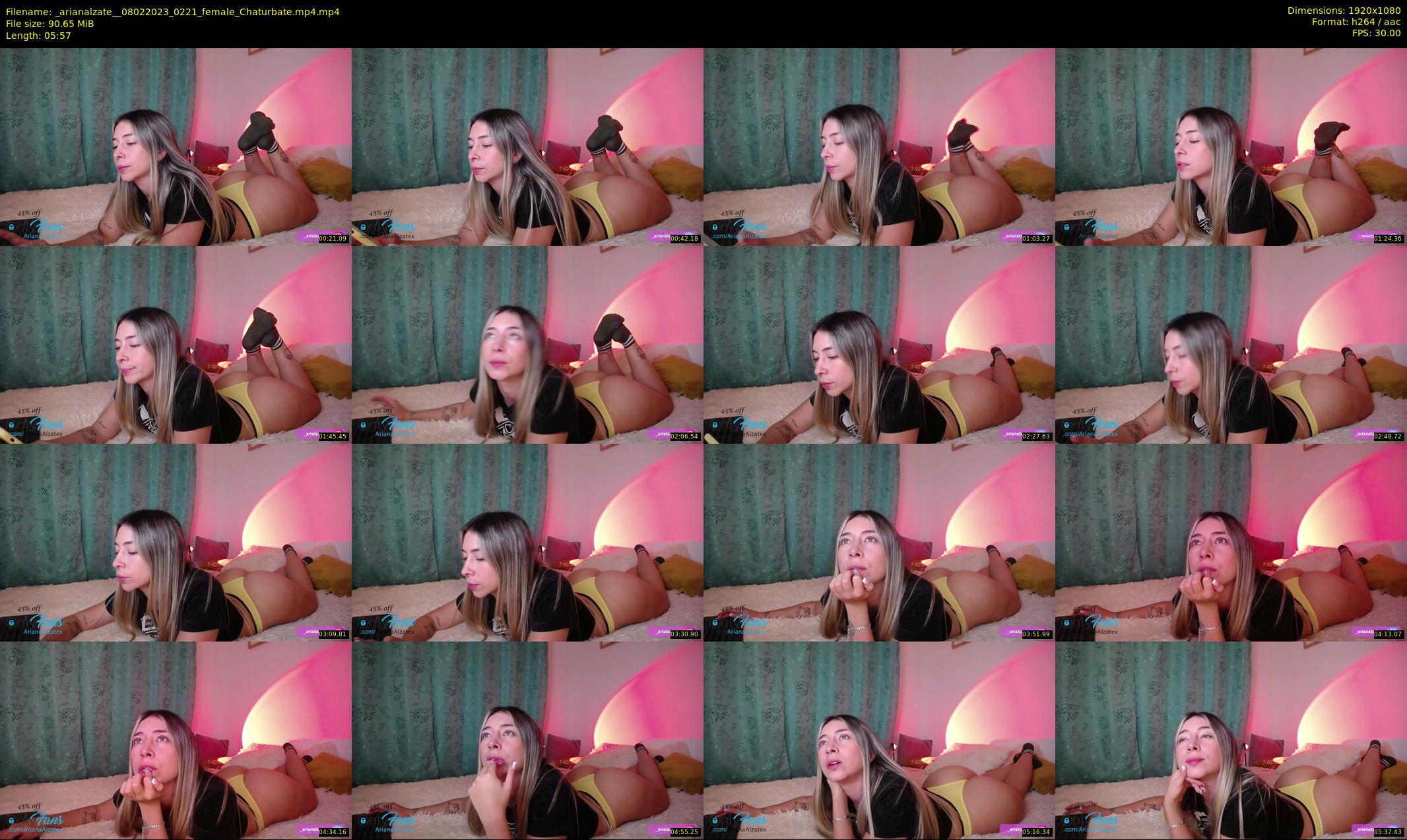 _arianalzate_ — 6 minute Chaturbate female cam show recording, 1080p, Feb 8, 2023