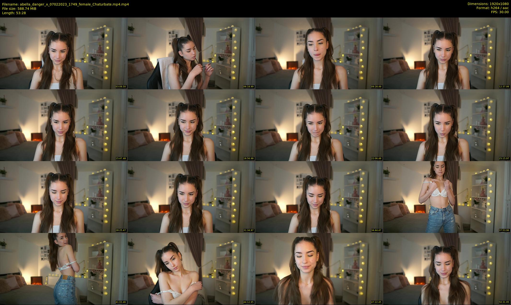 abella_danger_x — 54 minute Chaturbate female cam show recording, 1080p, Feb 7, 2023