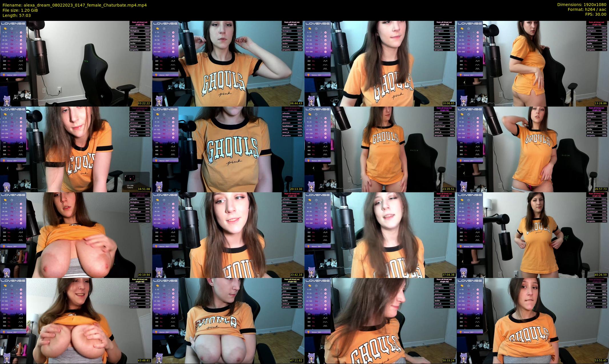 alexa_dream — 58 minute Chaturbate female cam show recording, 1080p, Feb 8, 2023
