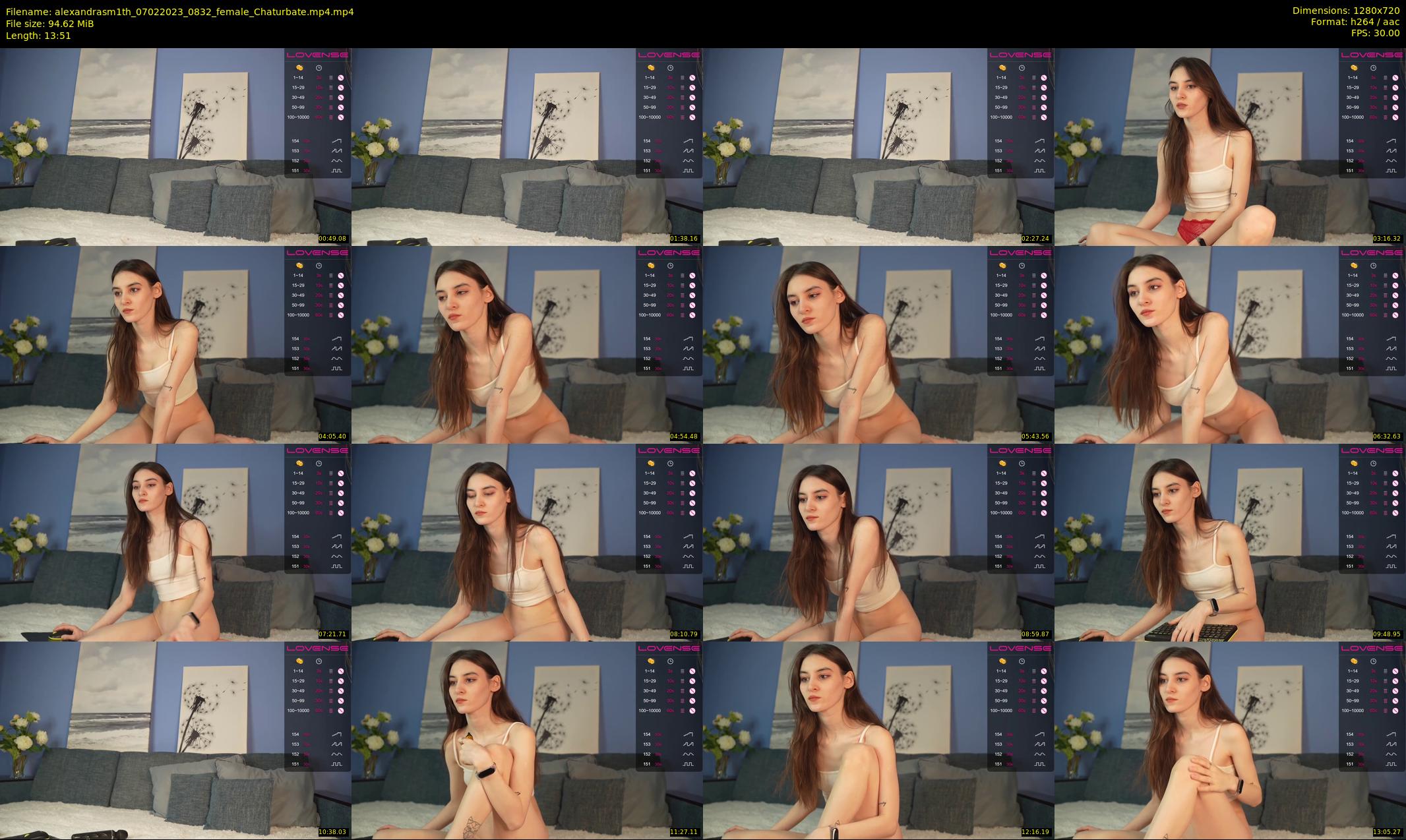 alexandrasm1th — 14 minute Chaturbate female cam show recording, 720p, Feb 7, 2023