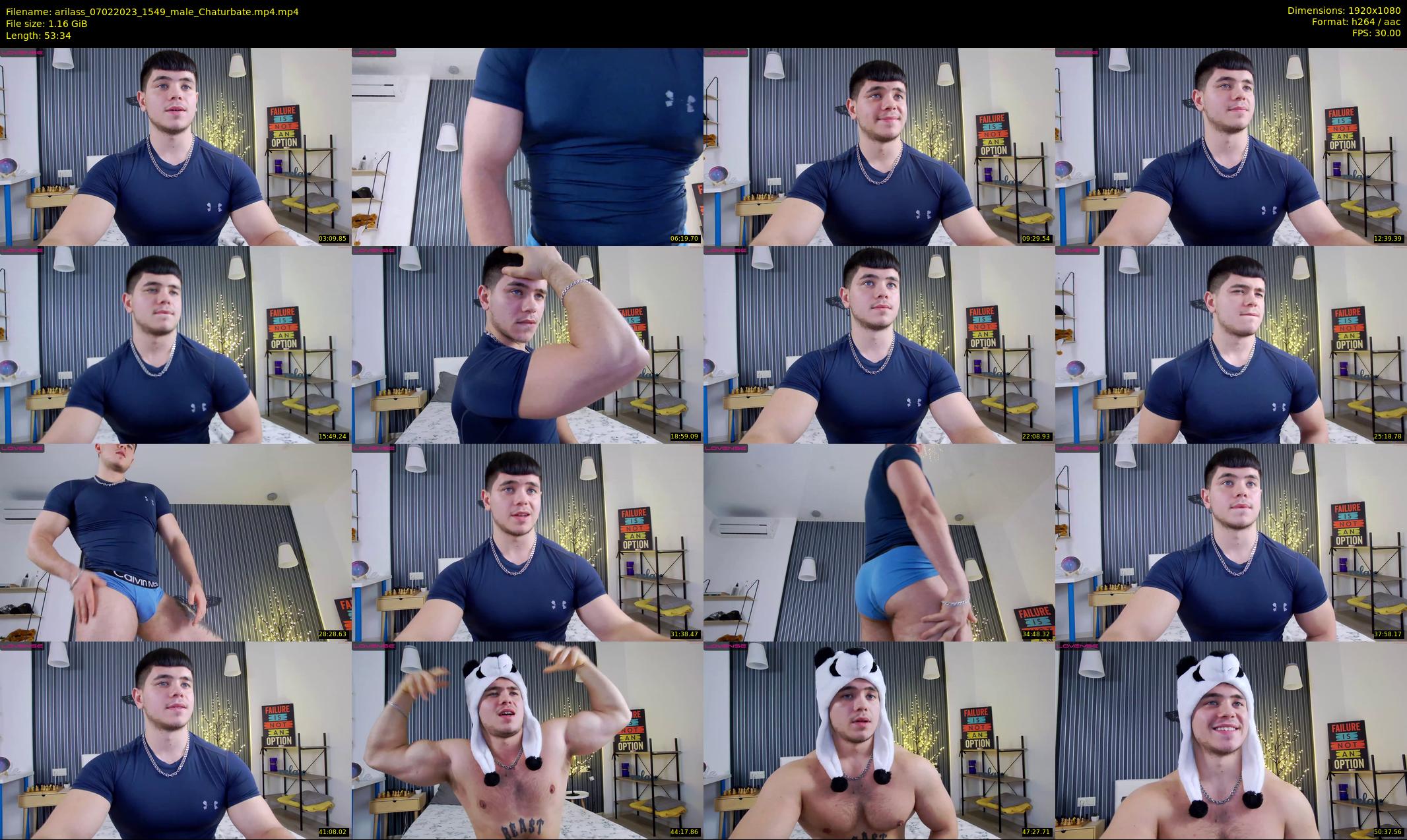 arilass — 54 minute Chaturbate male cam show recording, 1080p, Feb 7, 2023
