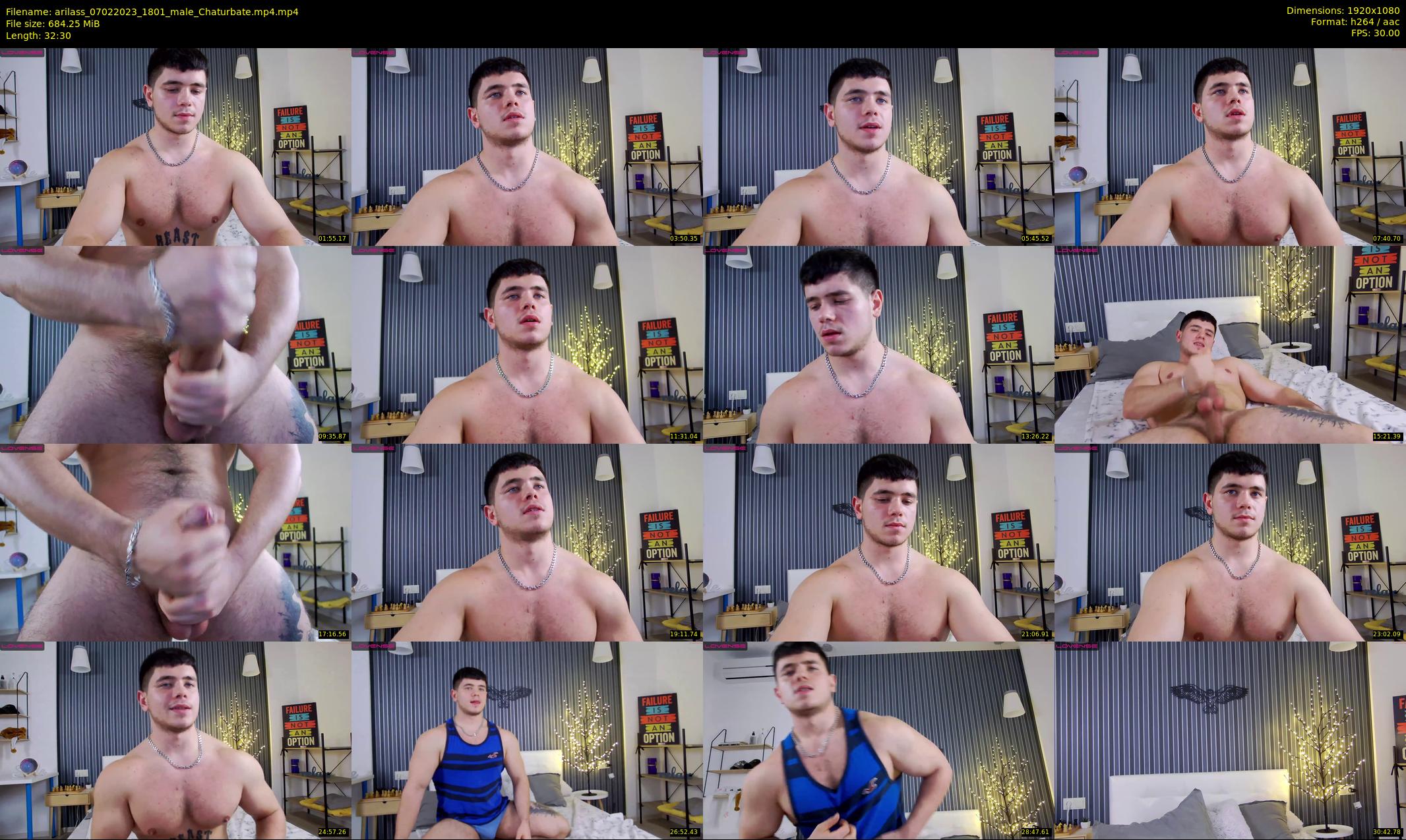 arilass — 33 minute Chaturbate male cam show recording, 1080p, Feb 7, 2023