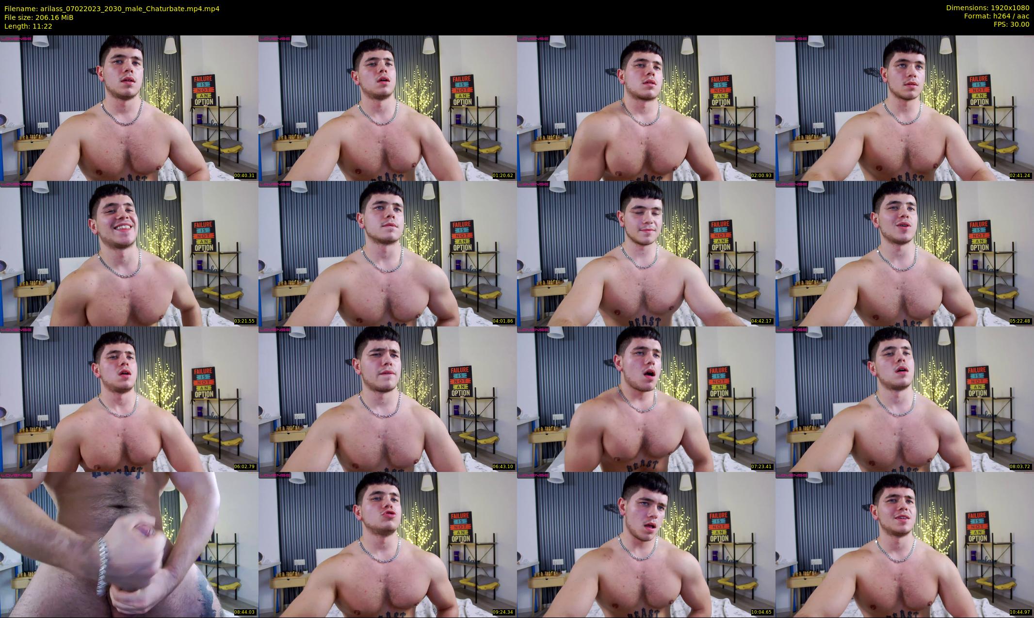 arilass — 12 minute Chaturbate male cam show recording, 1080p, Feb 7, 2023