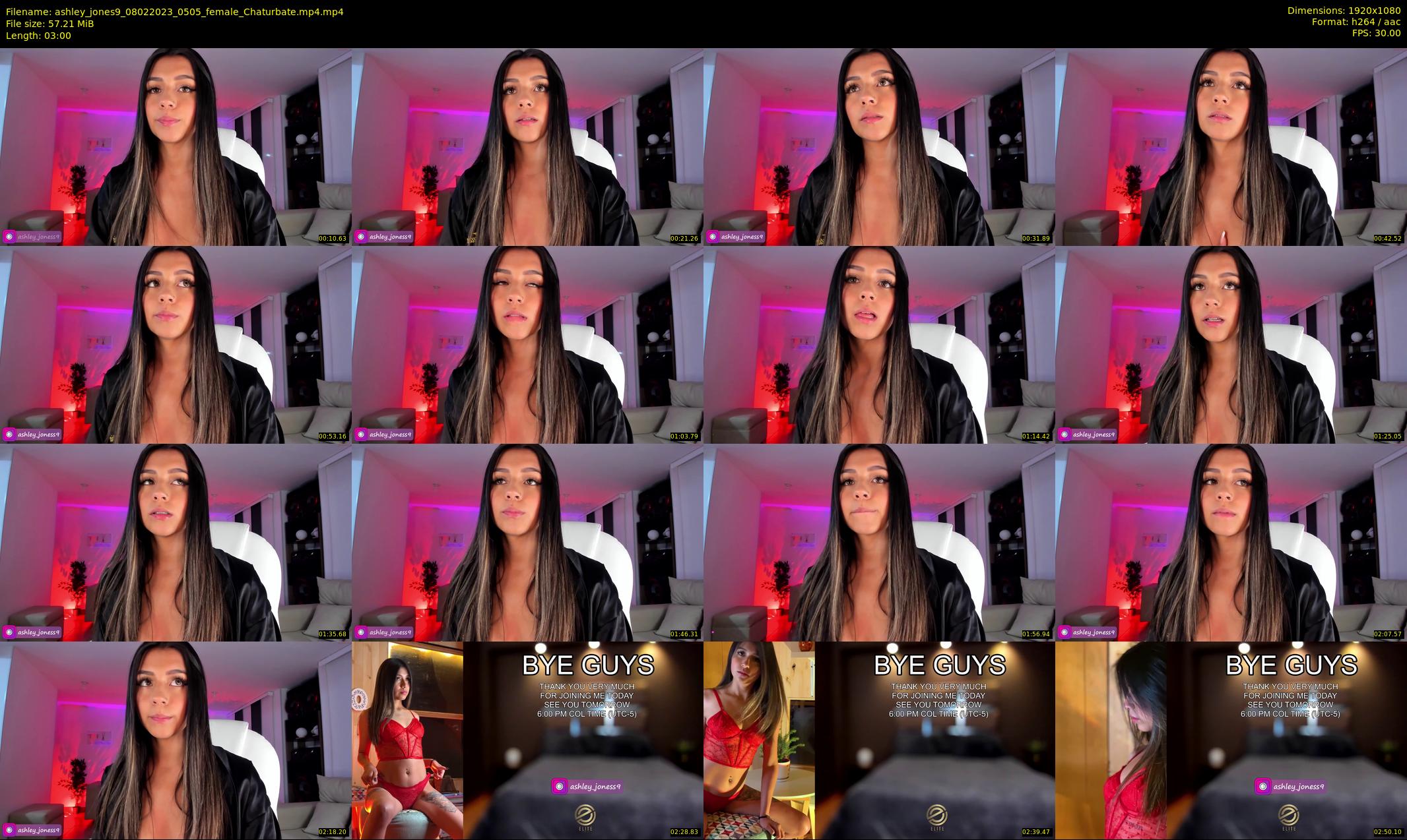 ashley_jones9 — 3 minute Chaturbate female cam show recording, 1080p, Feb 8, 2023