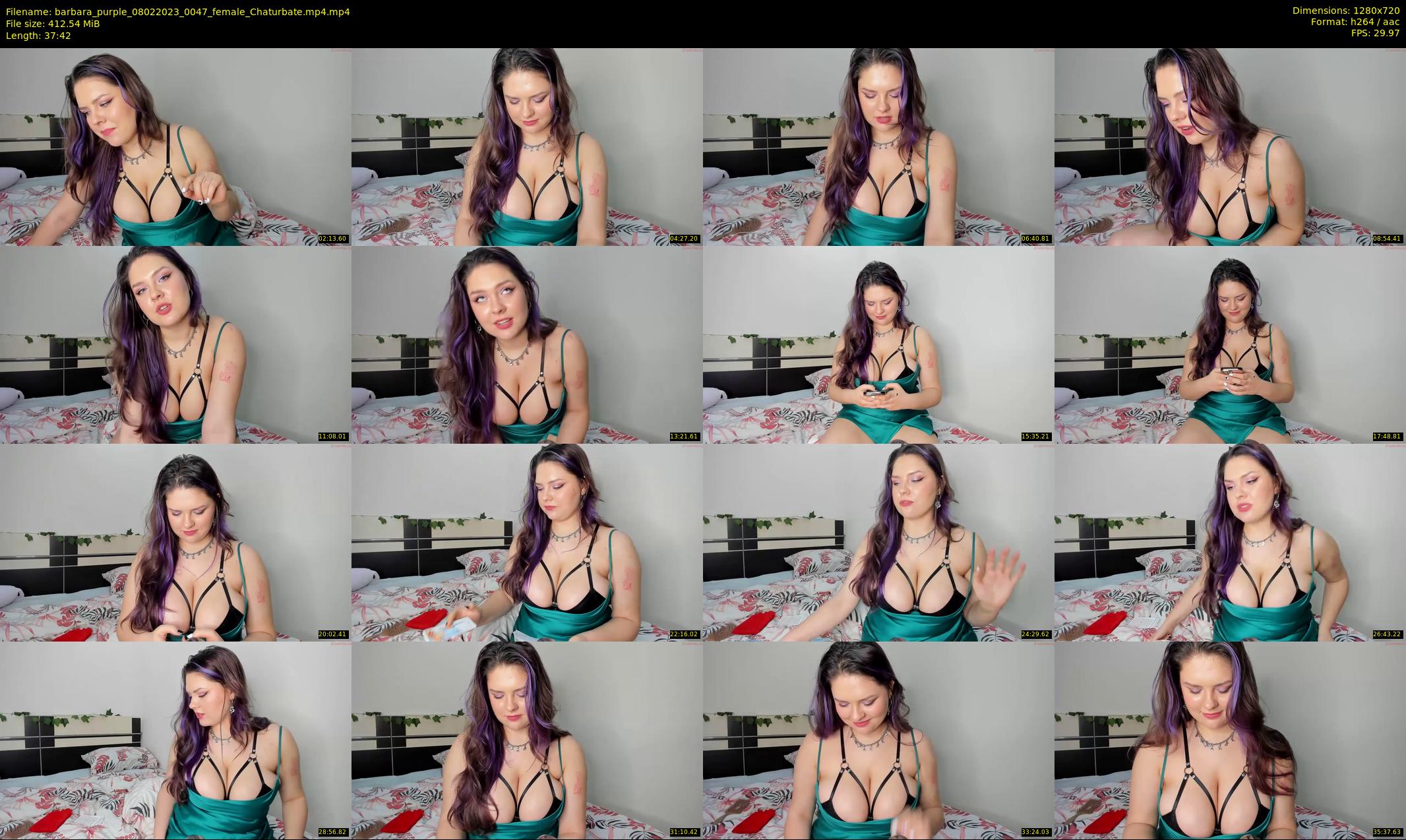 barbara_purple — 38 minute Chaturbate female cam show recording, 720p, Feb 8, 2023
