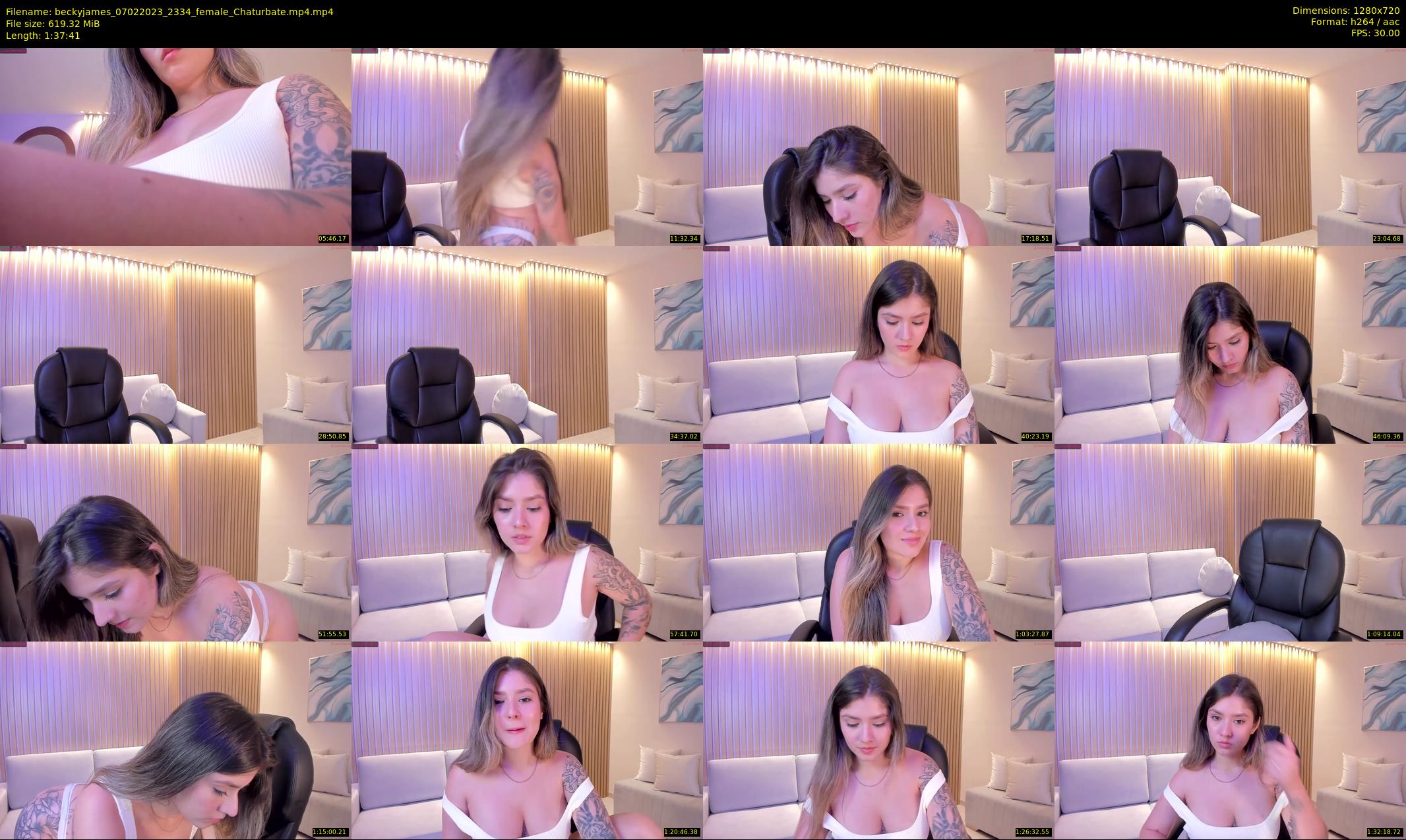 beckyjames — 98 minute Chaturbate female cam show recording, 720p, Feb 7, 2023