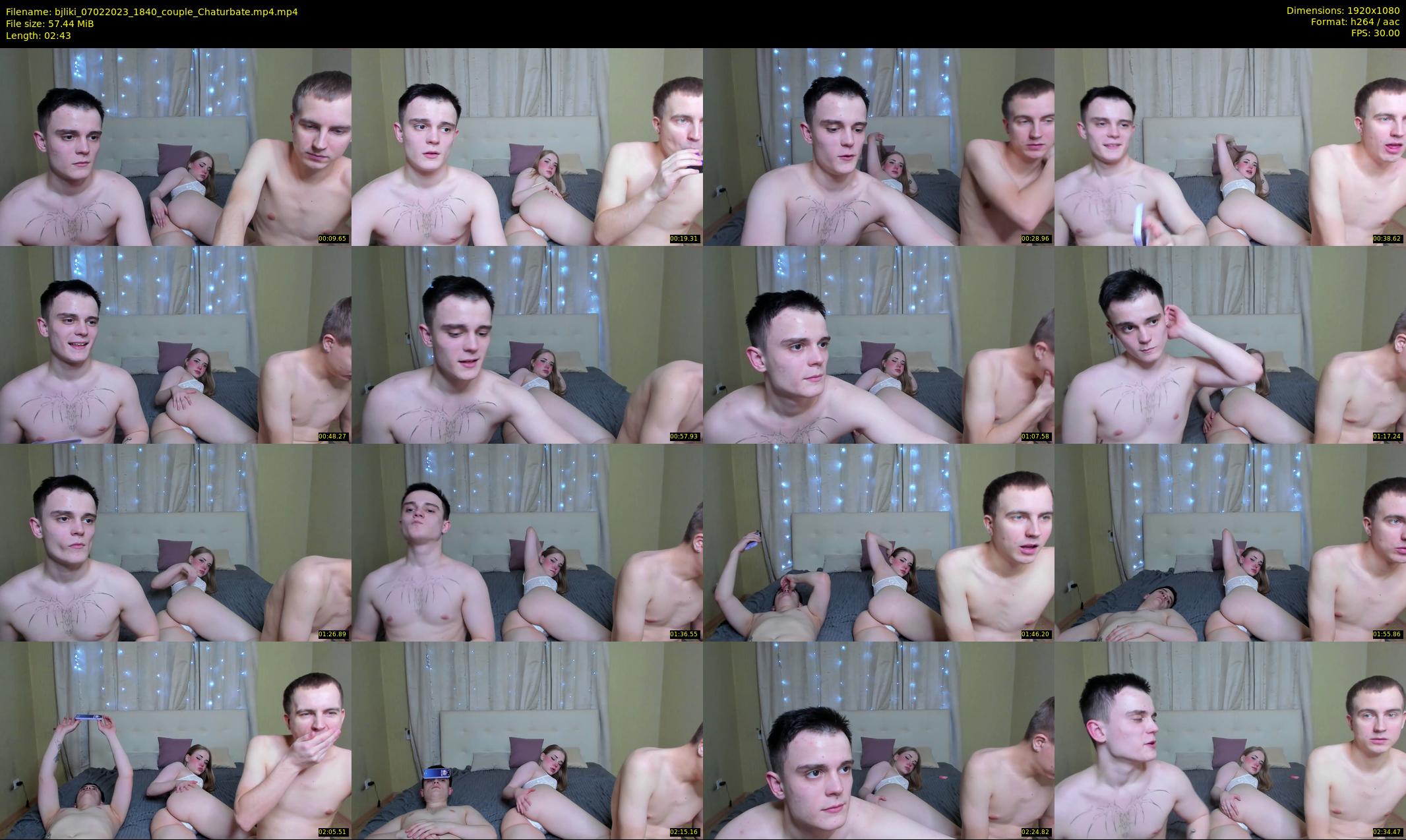 bjliki — 3 minute Chaturbate couple cam show recording, 1080p, Feb 7, 2023