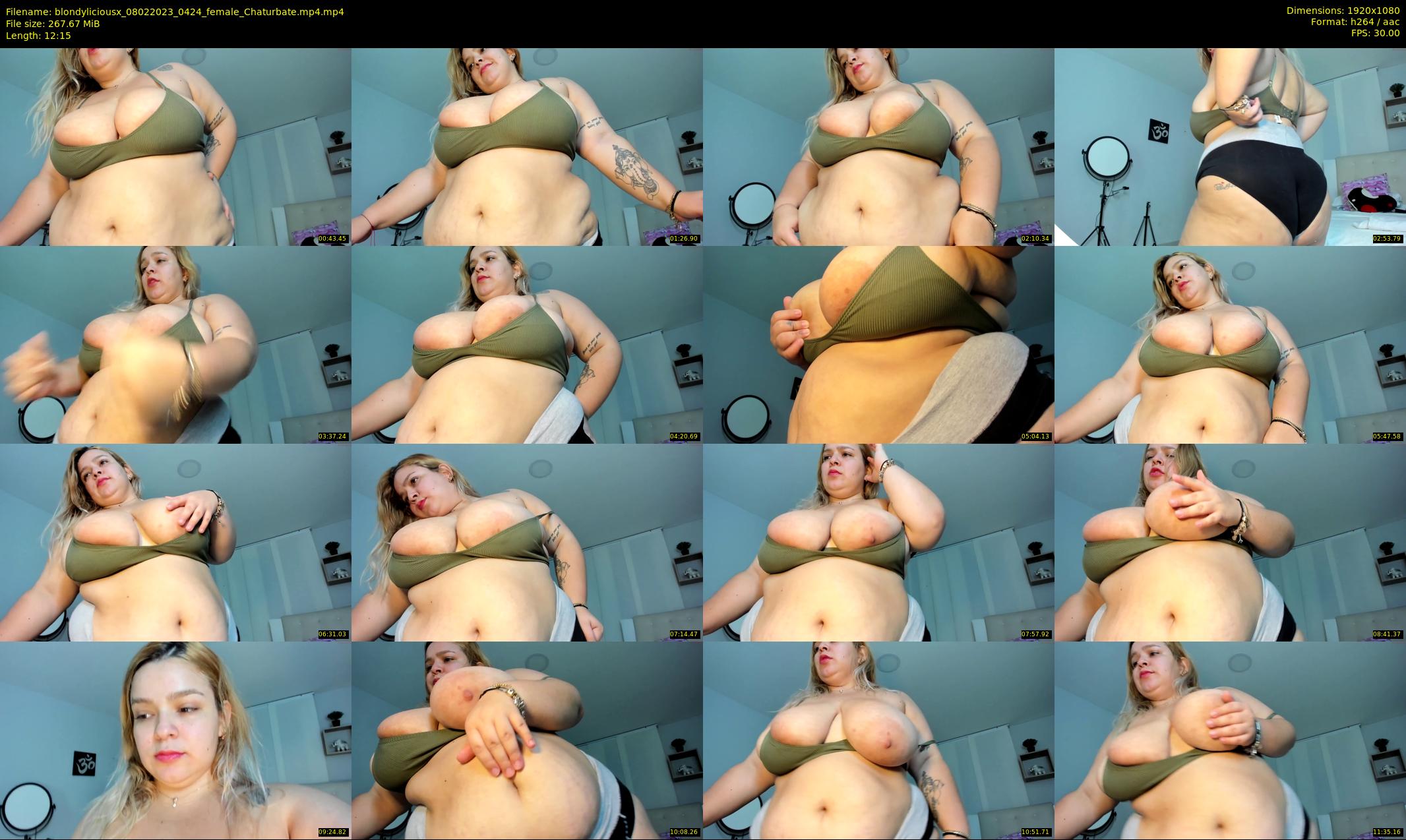 blondyliciousx — 13 minute Chaturbate female cam show recording, 1080p, Feb 8, 2023