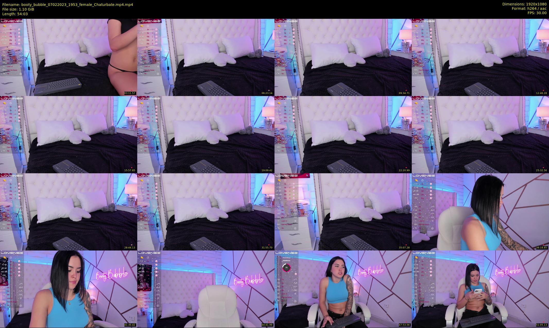 booty_bubble — 55 minute Chaturbate female cam show recording, 1080p, Feb 7, 2023