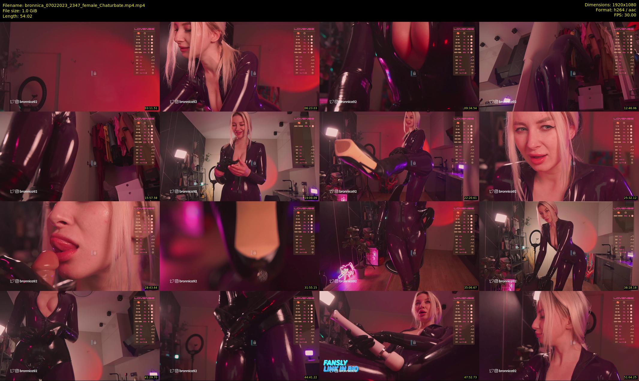 bronnica — 55 minute Chaturbate female cam show recording, 1080p, Feb 7, 2023