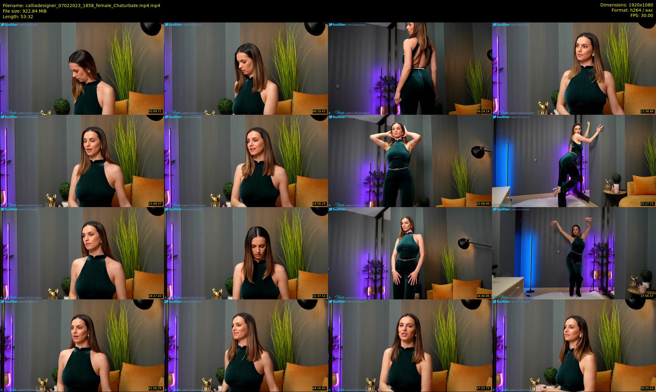 calliadesigner — 54 minute Chaturbate female cam show recording, 1080p, Feb 7, 2023